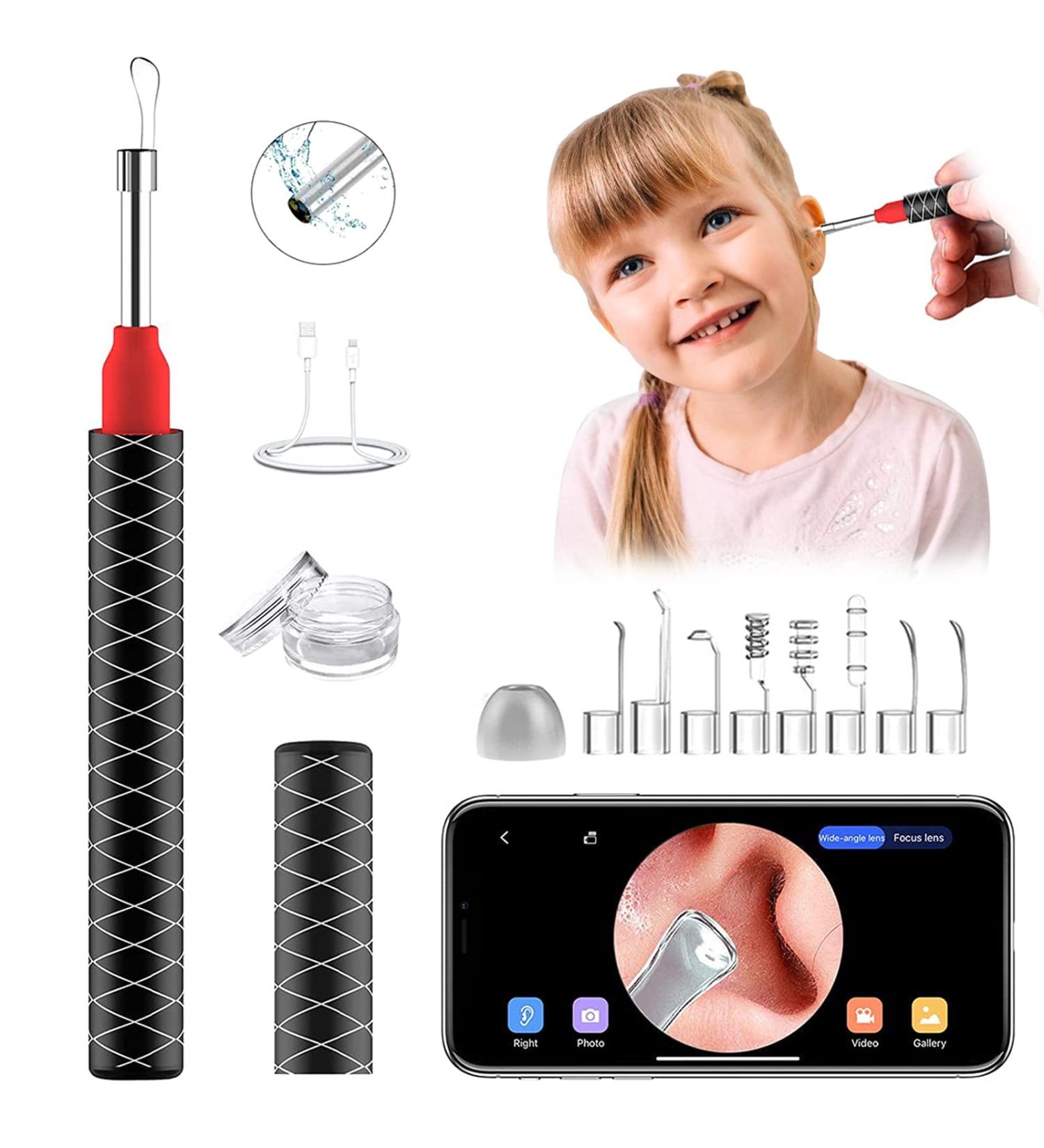 1080P HD Earwax Removal Tool | Waterproof | Easy to Use | 3.5mm Ear Camera with 6 LED Lights | For iOS & Android | Kids & Adults - Buy Online on GoSupps.com