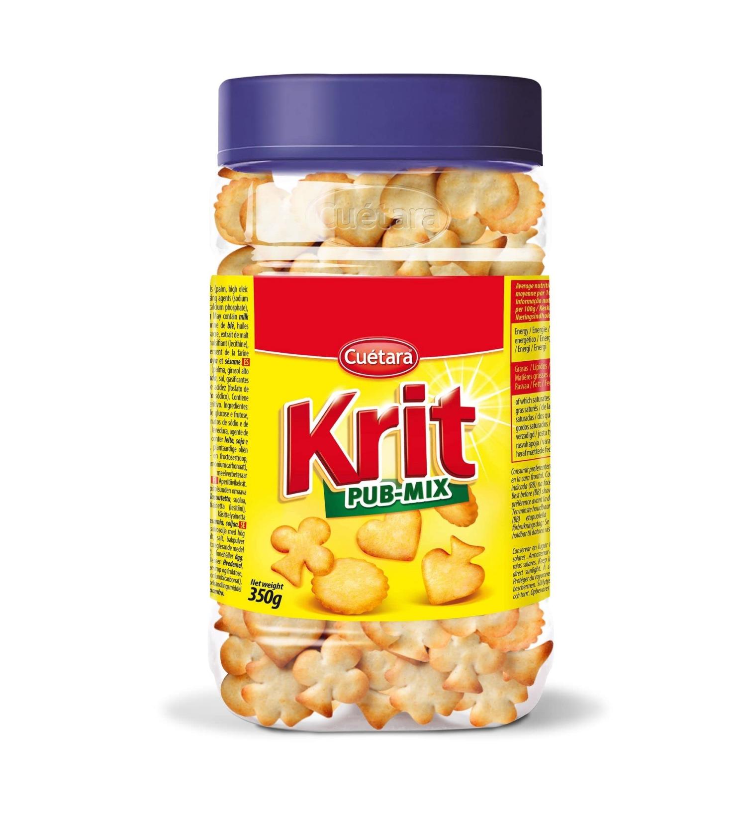 Cu tara - Pub Mix savory cookies - 350g jar size - Assortment - Heart tile clover and spades - With wheat flour and barley - Salted snack ideal for appetizers - Buy Online on GoSupps.com