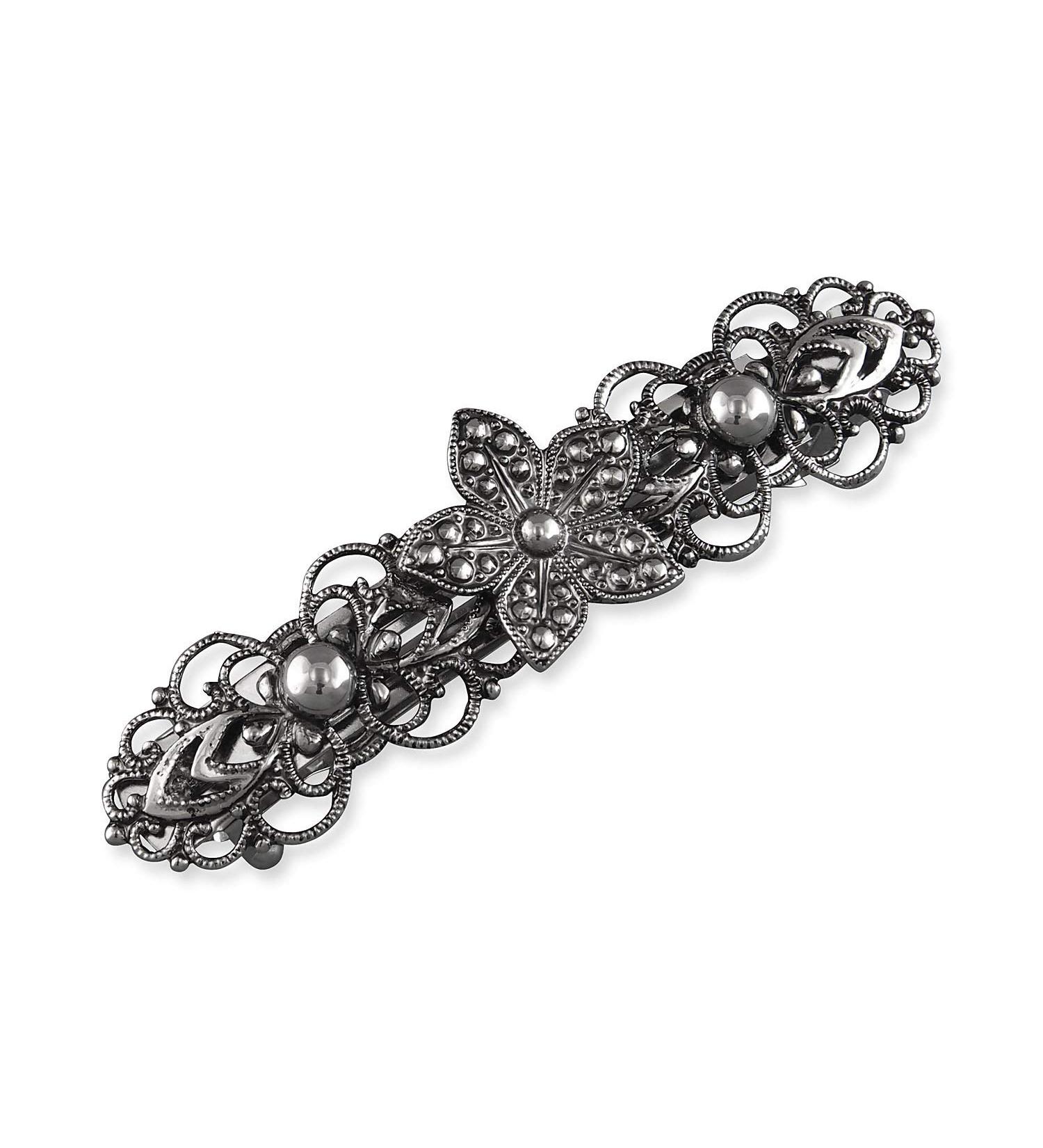 Rivelle Vintage Silver Hair Clip | Ladies Traditional Hair Accessory for Weddings - Buy Online on GoSupps.com