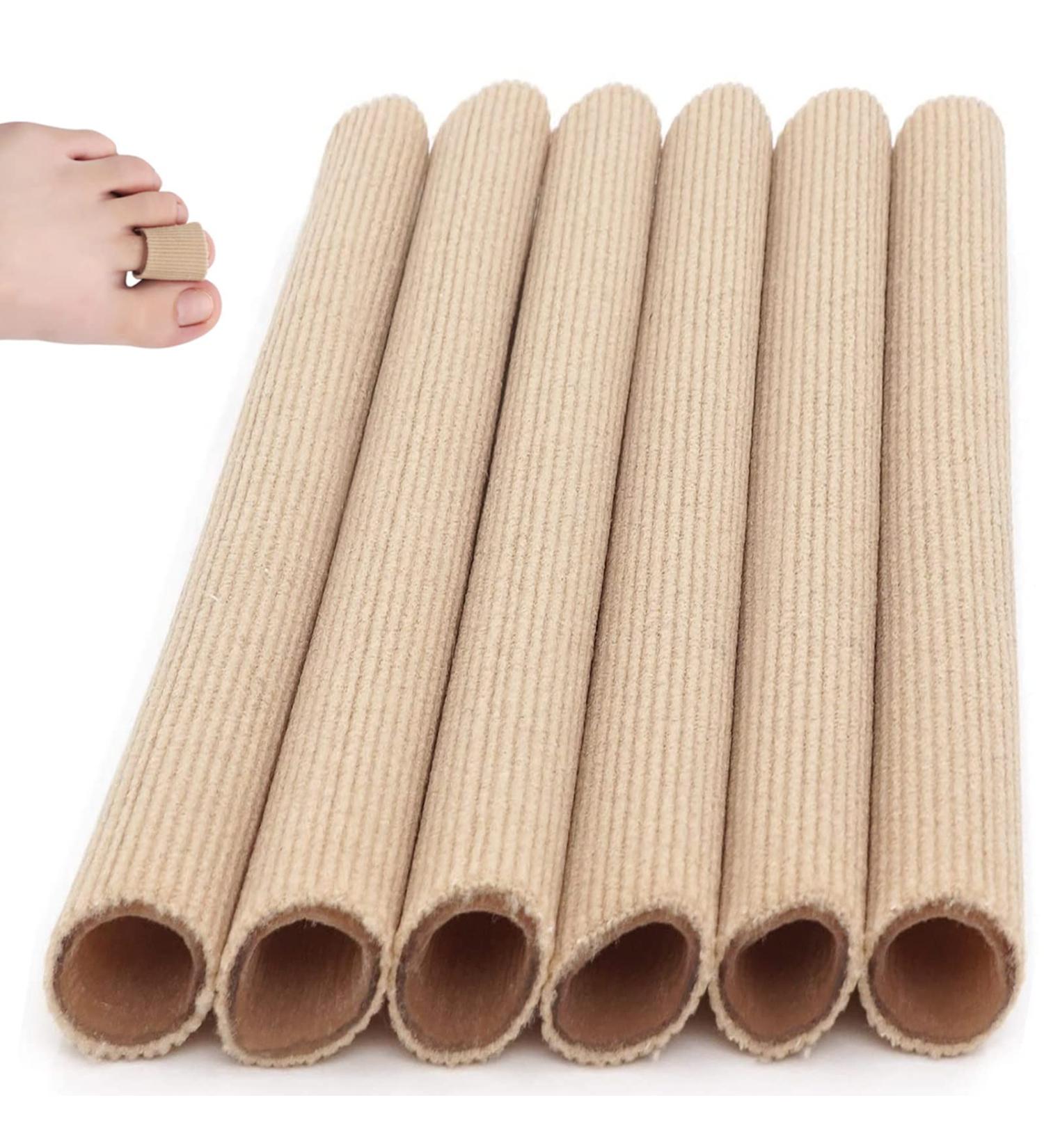 6 Pack Gel Toe Sleeves - Silicone Toe Protectors for Pain Relief and Prevention of Corns, Calluses, Blisters, and Hammertoes - Toe Separators for Men and Women - Buy Online on GoSupps.com