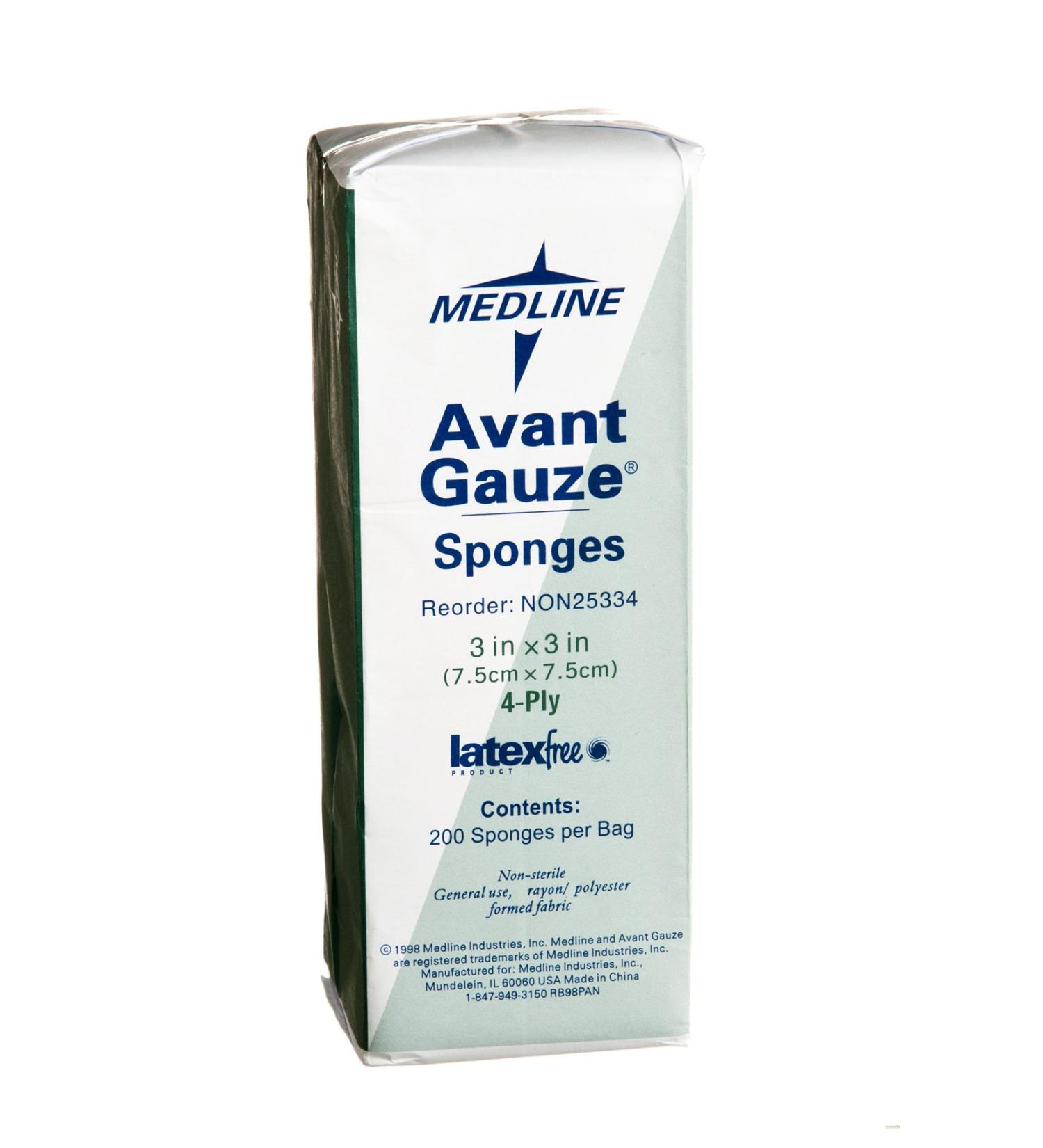 Medline Gauze Sponge Avant 4 Ply 4000 Count
