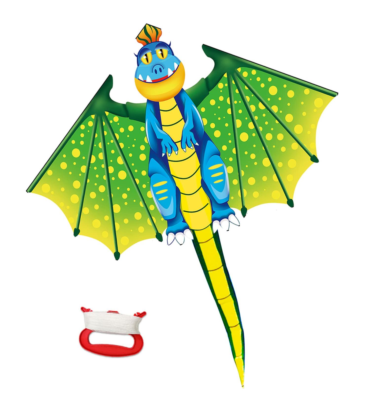 YongnKids Dragon Kite - Easy-to-Fly Beach Kite for Kids & Adults | Large, Durable, & Fun | Great Easter/Birthday Gift Idea - Buy Online on GoSupps.com