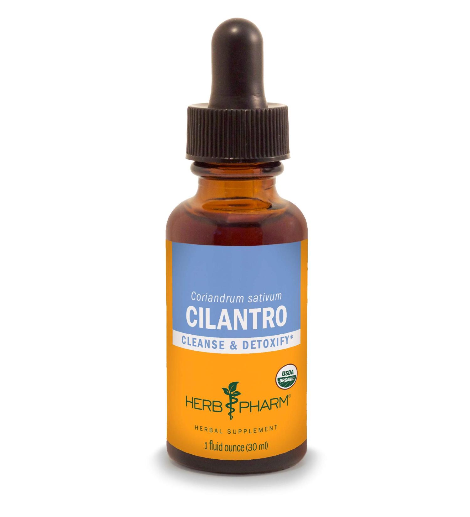 Herb Pharm Cilantro Whole Leaf Extract 1 fl oz (30 ml) - Natural Flavor & Health Booster - Buy Online on GoSupps.com
