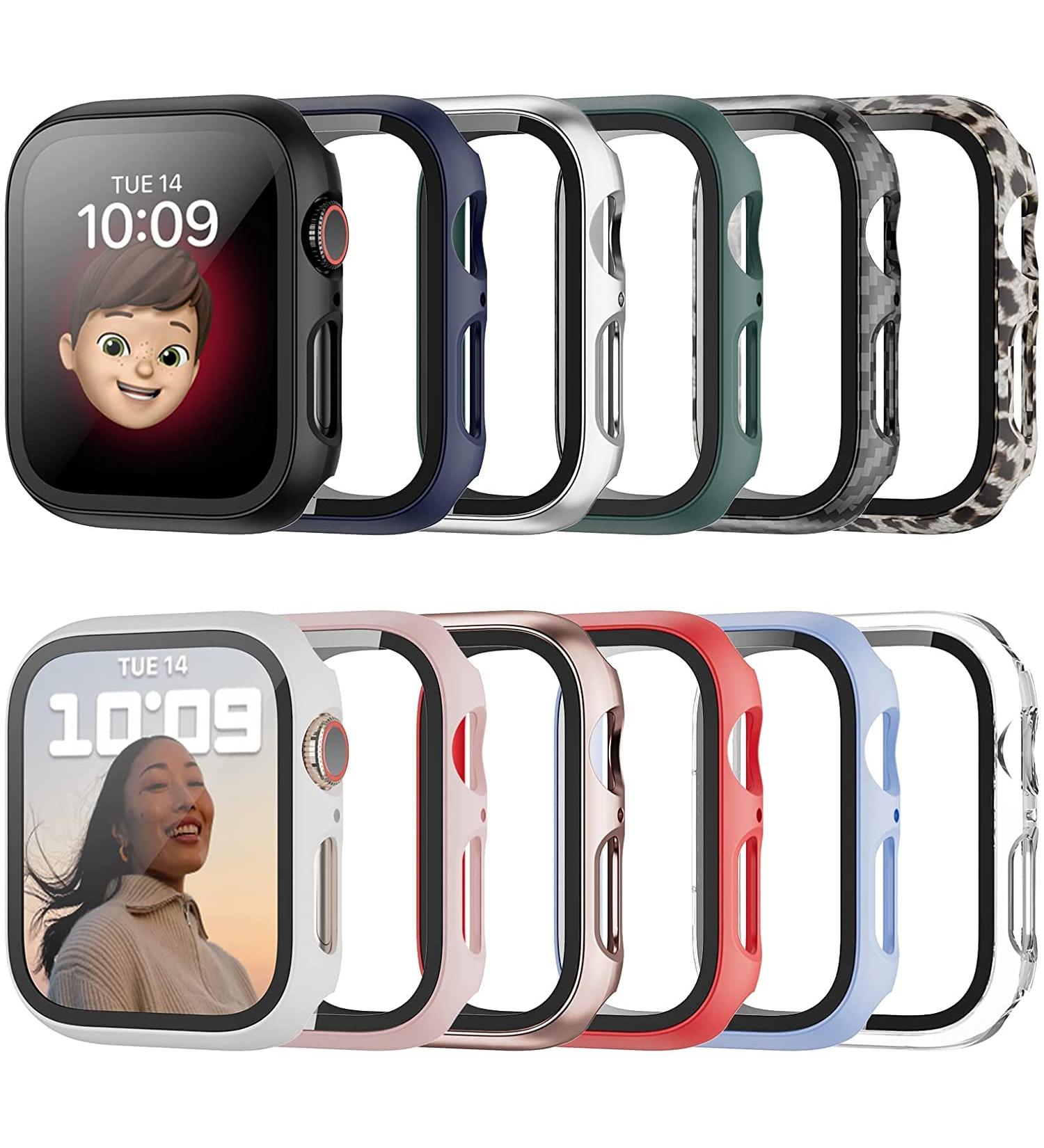 Haojavo 12 Pack Case for Apple Watch Series 8 & 7 45mm with Tempered Glass Screen Protector - Ultra-Thin Scratch Resistant Bumper Cover 12 Pack - Buy Online on GoSupps.com