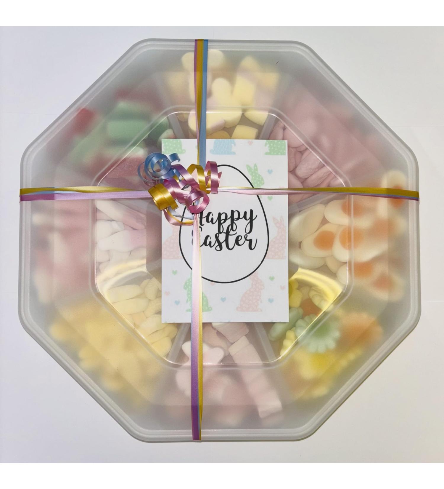 Yellow Pink Pick n Mix Sweets Candy Assortment Platter Gift Present Happy Easter - Buy Online on GoSupps.com