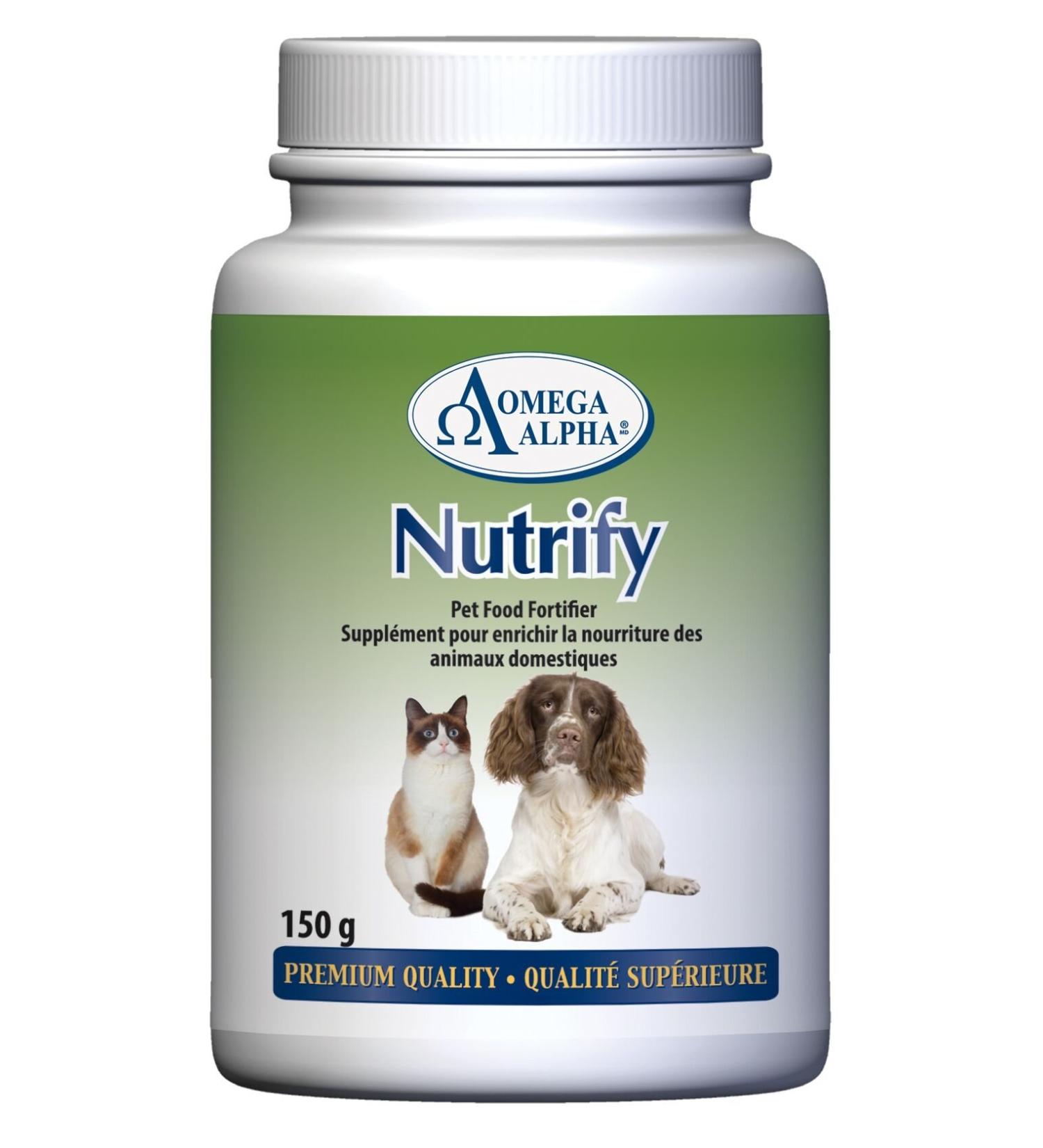 Omega Alpha Nutrify - 150 g - Contains a Complete Spectrum of Vitamins Minerals antioxidants Essential fats Green Food concentrates sea Vegetables