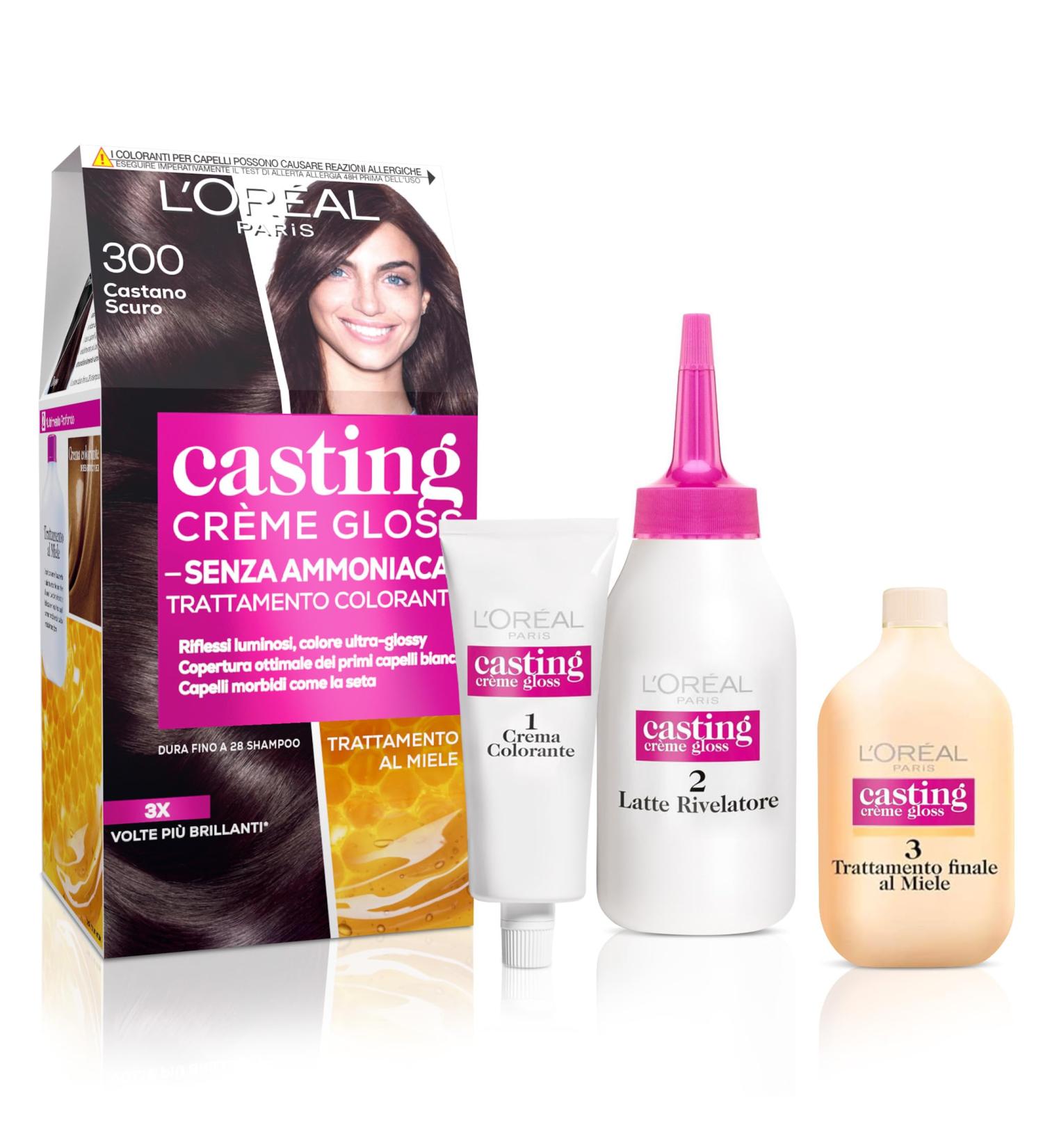 L'OREAL Casting 300 Dark Brown Cream Ammonia Free - Estrosa Hair Color