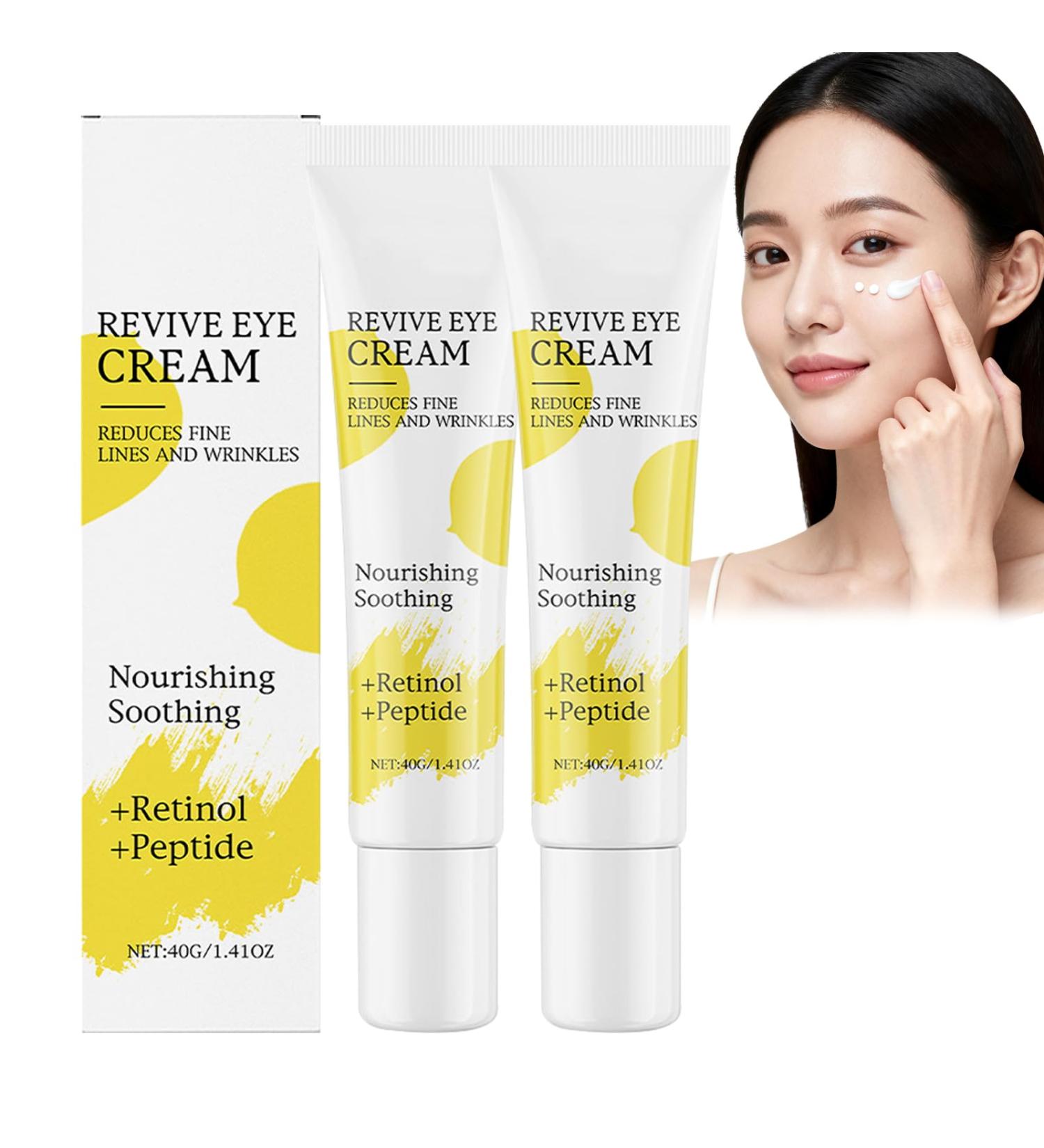  WRANBAO Revive Eye Contour Serum Retinol Anti-Wrinkle Firming Eye Cream Reduces Wrinkles & Fine Lines Anti-Aging Eye Care Face & Neck Moisturizer (2pcs) - Buy Online on GoSupps.com