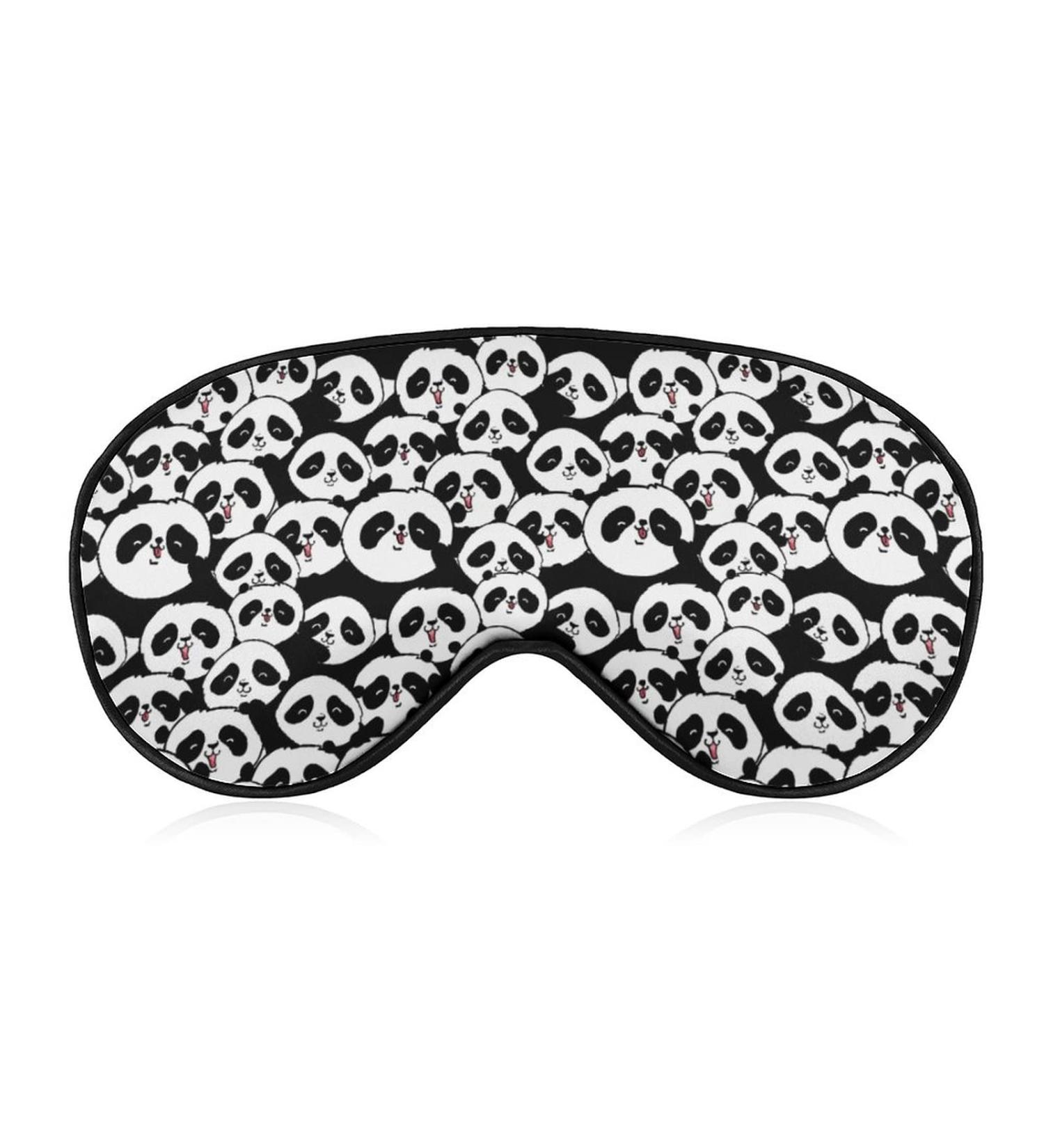 Buy Cute Panda Sleep Mask for Women | Adjustable Eye Shades with Elastic Strap - Perfect for Travel & Relaxation - Buy Online on GoSupps.com