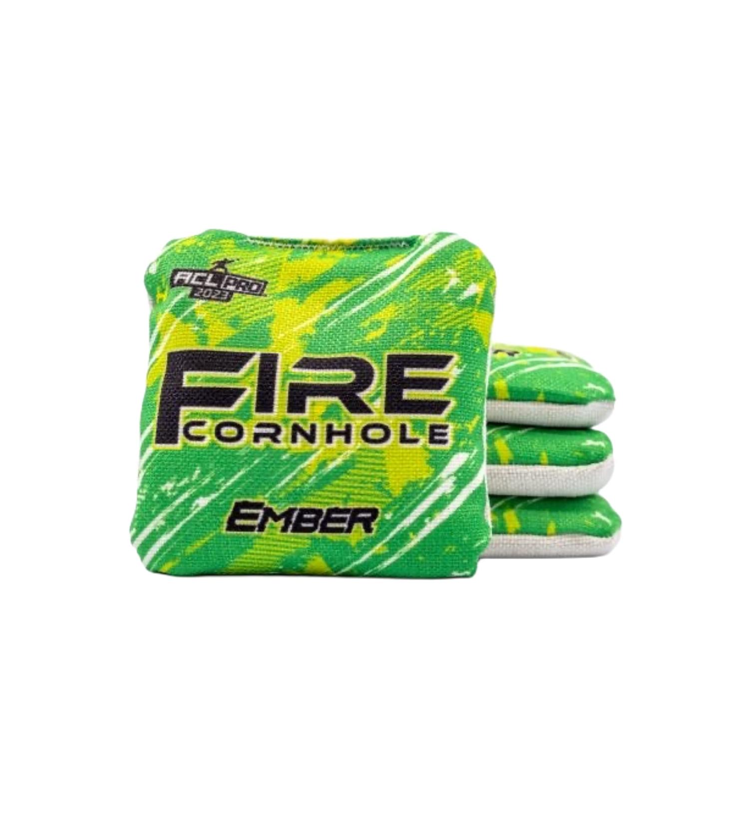 Ember FIRE CORNHOLE 16oz Cornhole Bags | ACL Pro Approved | Lemon-Lime | Set of 4 - Buy Online on GoSupps.com