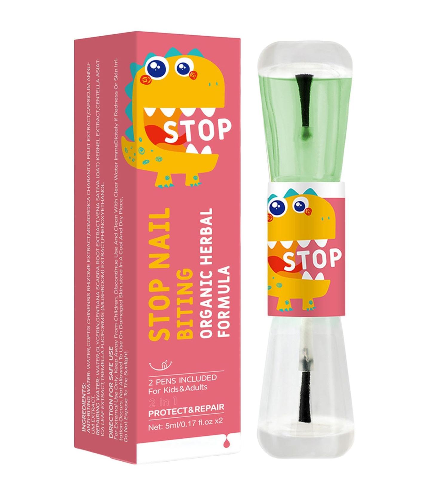 DASHIELL Nail Biting Prevention Nail Bite Stopper Thumb Sucking Solution Nail Care - Long-Lasting Finger Sucking Guard Prevention No Bite Nail Polish Safe for Kids - Buy Online on GoSupps.com