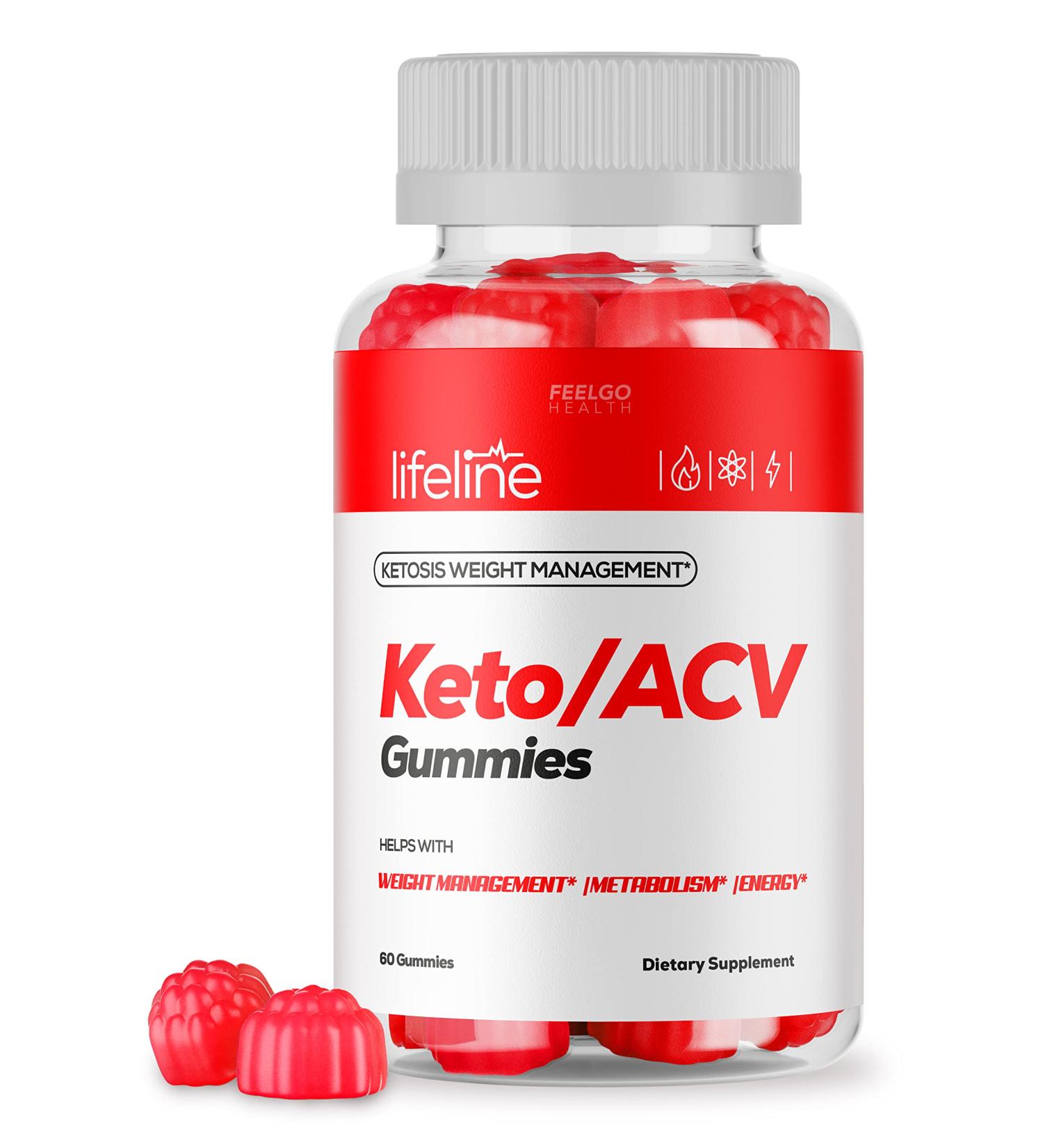 Lifeline Keto ACV Pro Gummies - Advanced Keto + Apple Cider Vinegar for Weight Management (60 Gummies) - Buy Online on GoSupps.com