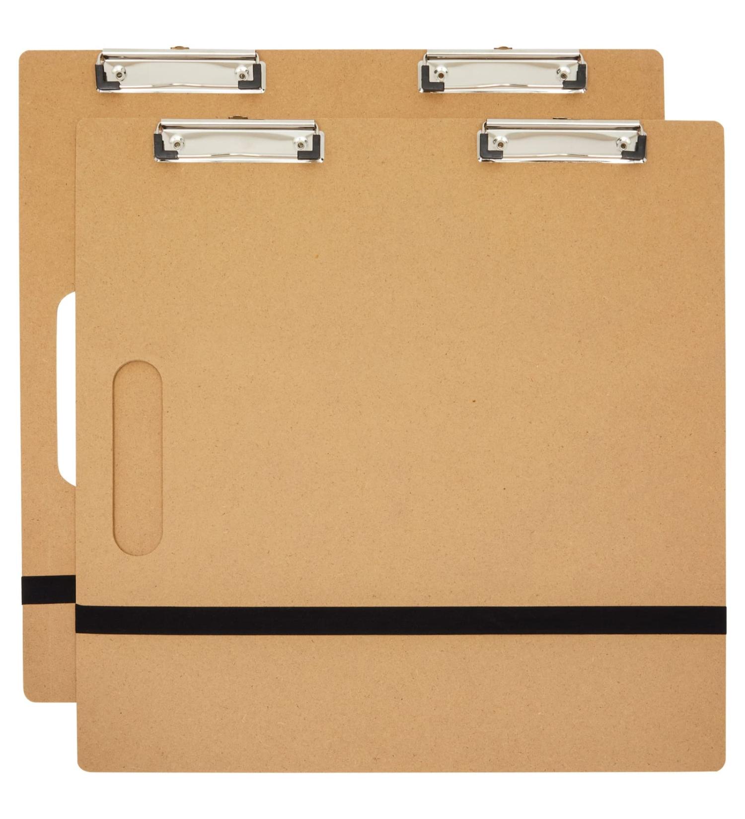 Artist Sketch Board with Double Clips - 18x18 Inch (2 Pack) for Art Classroom, Studio & Field - Buy Online on GoSupps.com