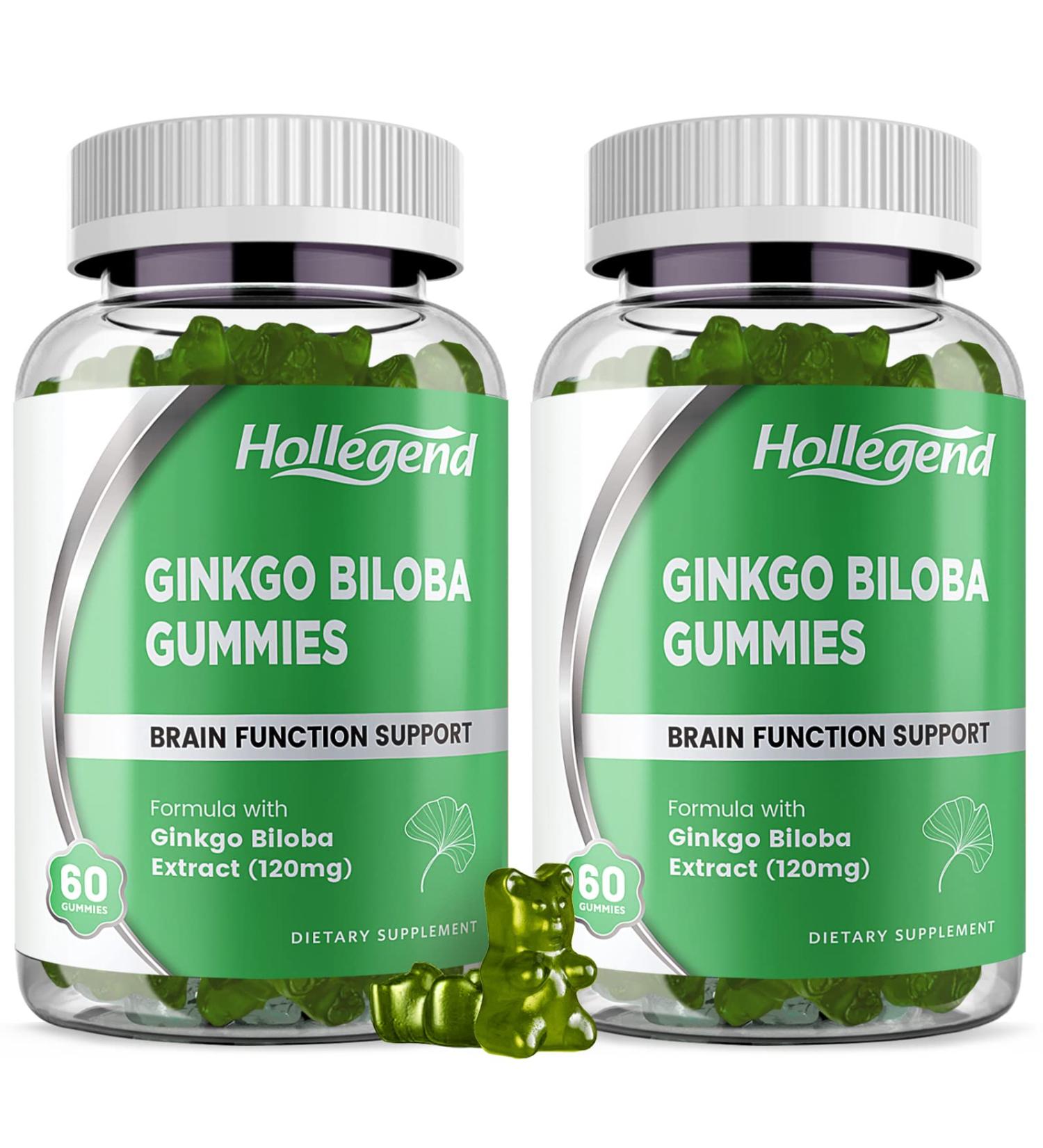 Organic Ginkgo Biloba 120mg Gummies | Brain Boost & Blood Circulation | Vegan & Non-GMO | 120 Chewables - Buy Online on GoSupps.com