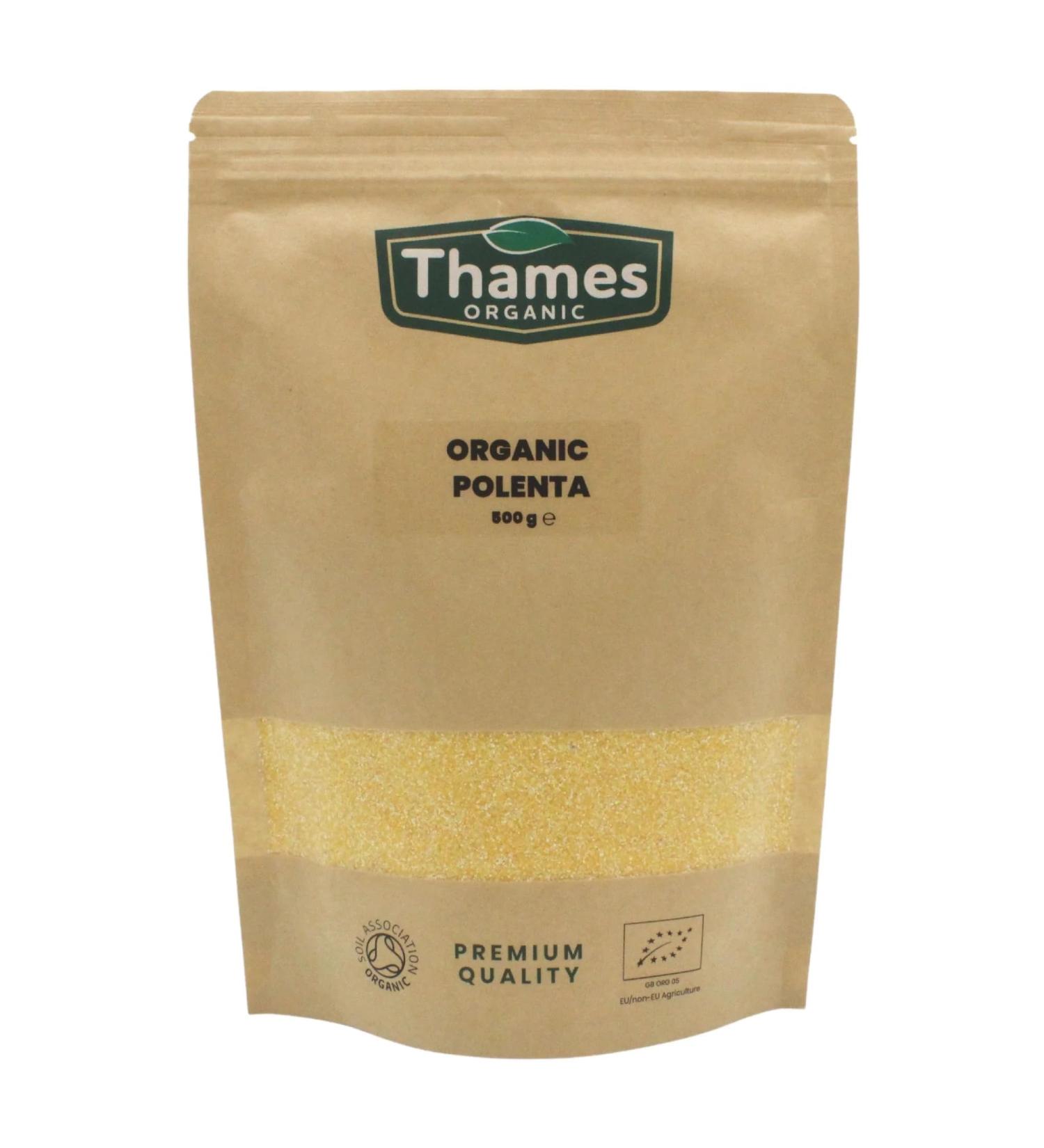 Organic Coarse Cornmeal (Polenta) 500g - Premium Quality, Gluten-Free (Pack of 1) - Buy Online on GoSupps.com