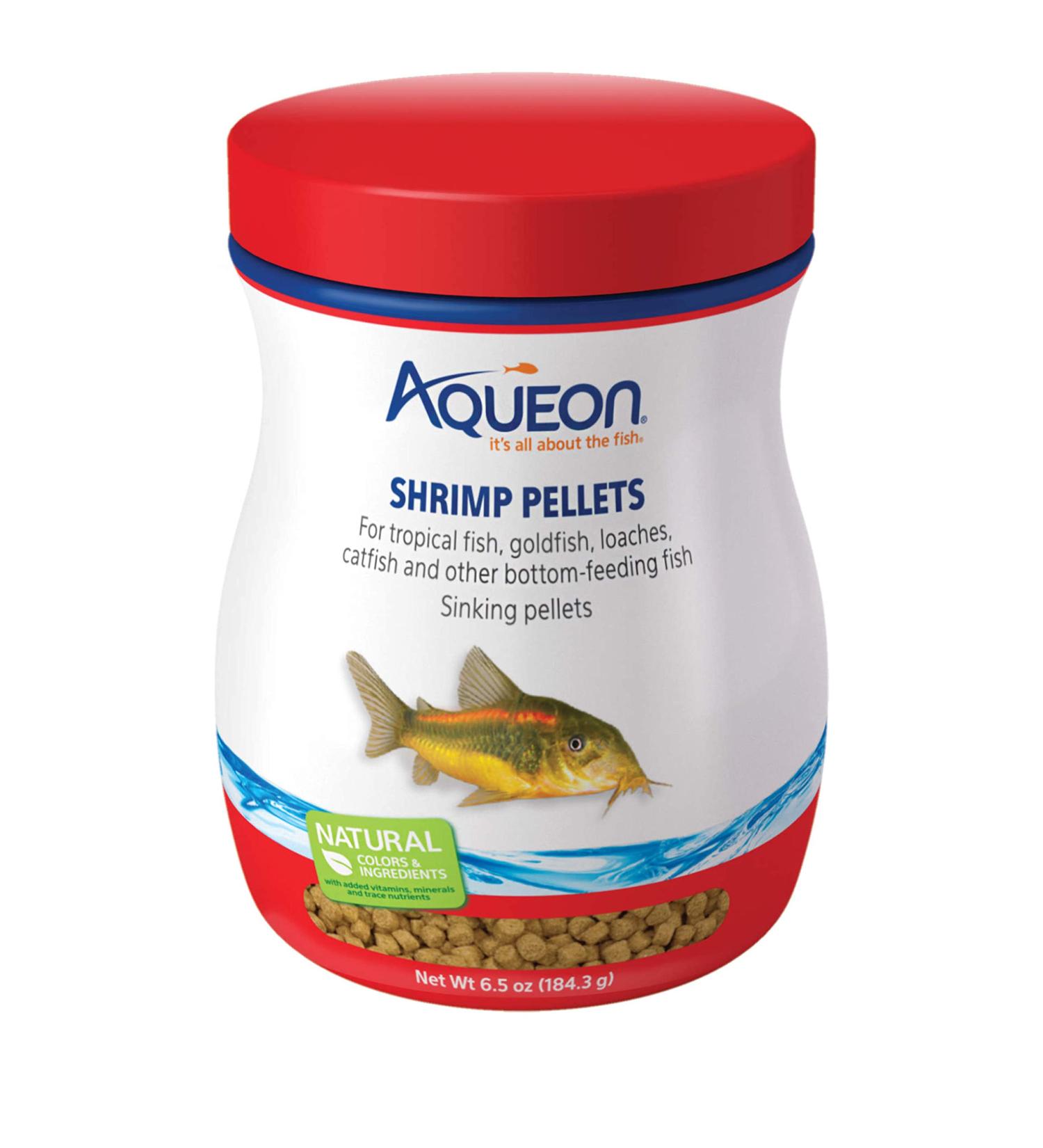 Aqueon Shrimp Pellets Fish Food 6.5 oz - Nutritious Pellets for Healthy Shrimp - 1 Pack - Buy Online on GoSupps.com