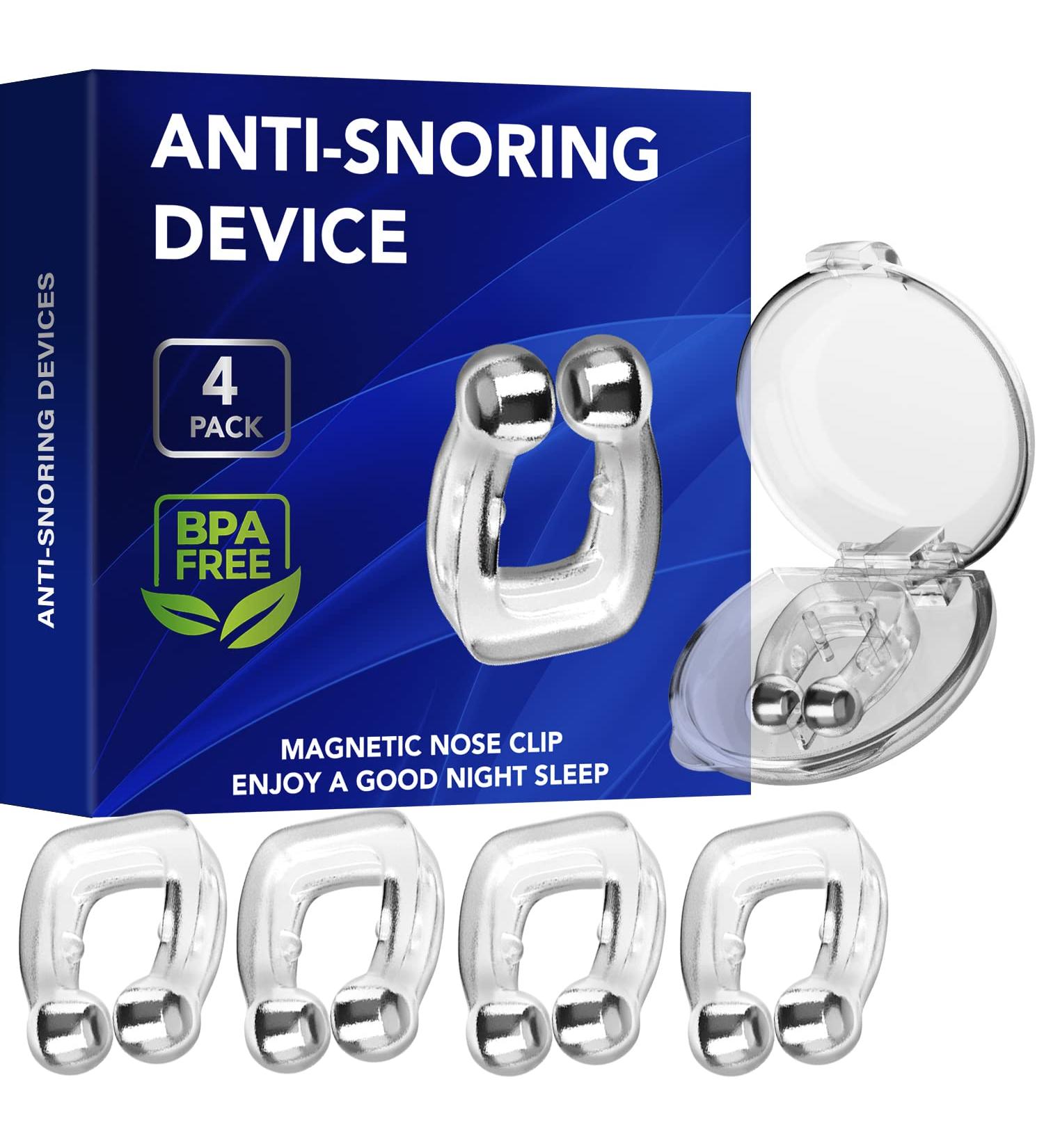 Lilivera Anti Snoring Devices - Silicone Magnetic Nose Clip (4 PCS) - Improve Sleep Quality - Buy Online on GoSupps.com
