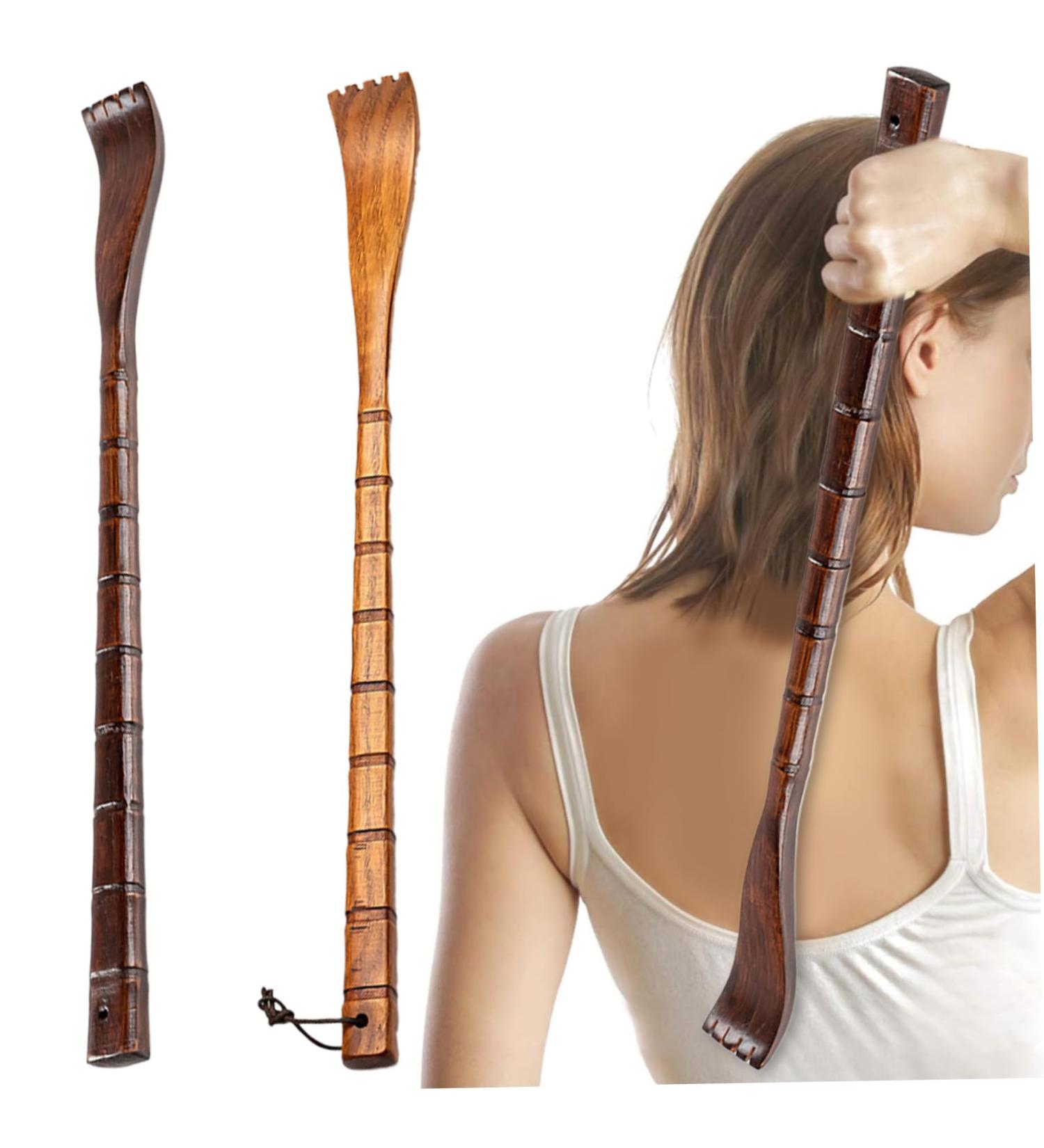 2PCS 19in Wooden Back Scratchers for Adults | Itching Relief | Handheld Bamboo Scratches for Men & Women - Buy Online on GoSupps.com