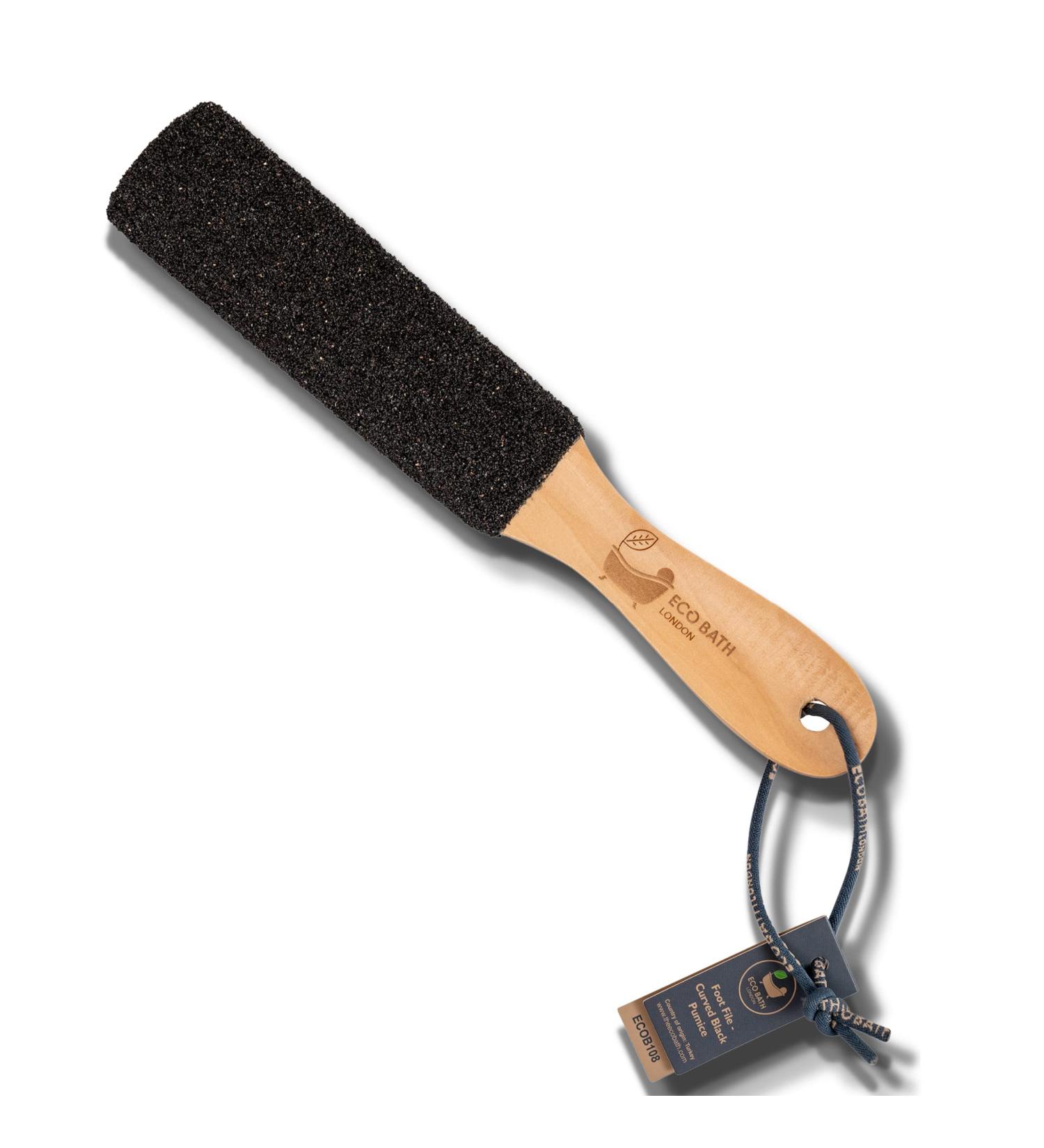 Pumice Foot File Hard Skin Remover - Curved Black Callus Remover for Men and Women - Buy Online on GoSupps.com