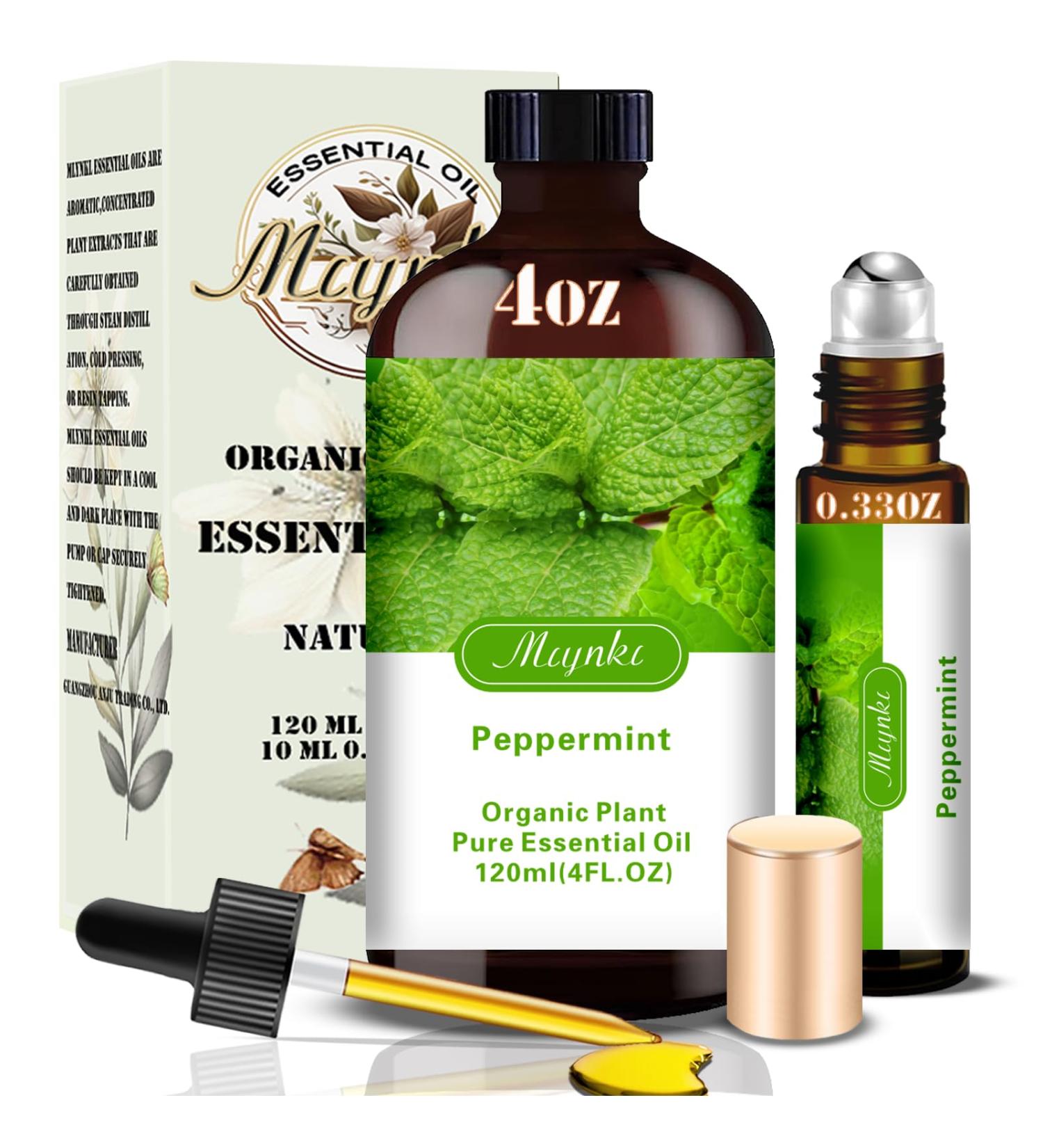 Peppermint Essential Oil-Peppermint Fragrance Oil 4.33oz (130ml)-100% Pure Natural Scent for Diffusers Candles Soap Making & Aromatherapy-Relaxing Home & Gift Essential Oil for Bath Massage - Buy Online on GoSupps.com