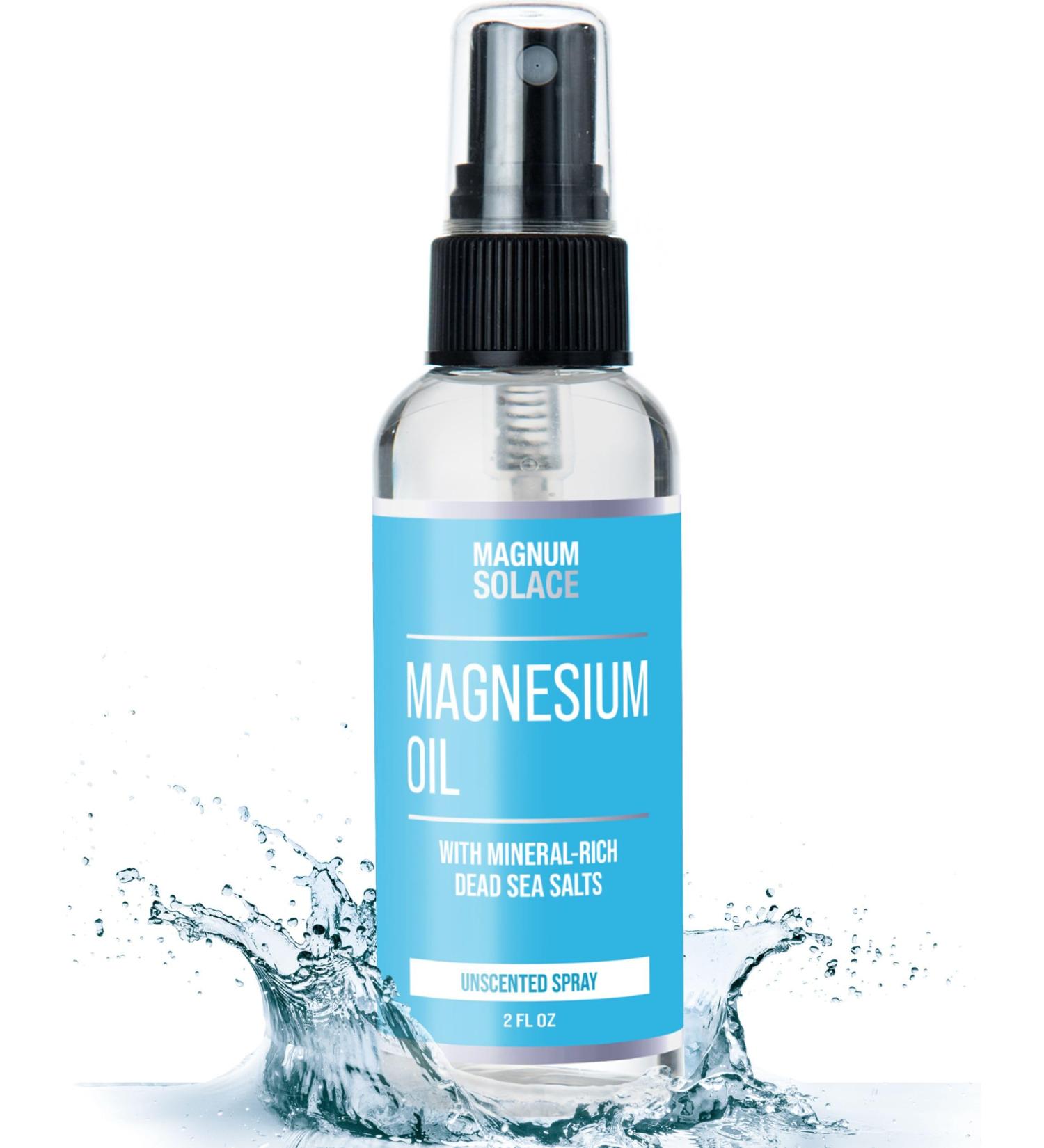 Organic Magnesium Oil Spray with Dead Sea Salt | Pure & Potent Formula for Superior Absorption - Buy Online on GoSupps.com