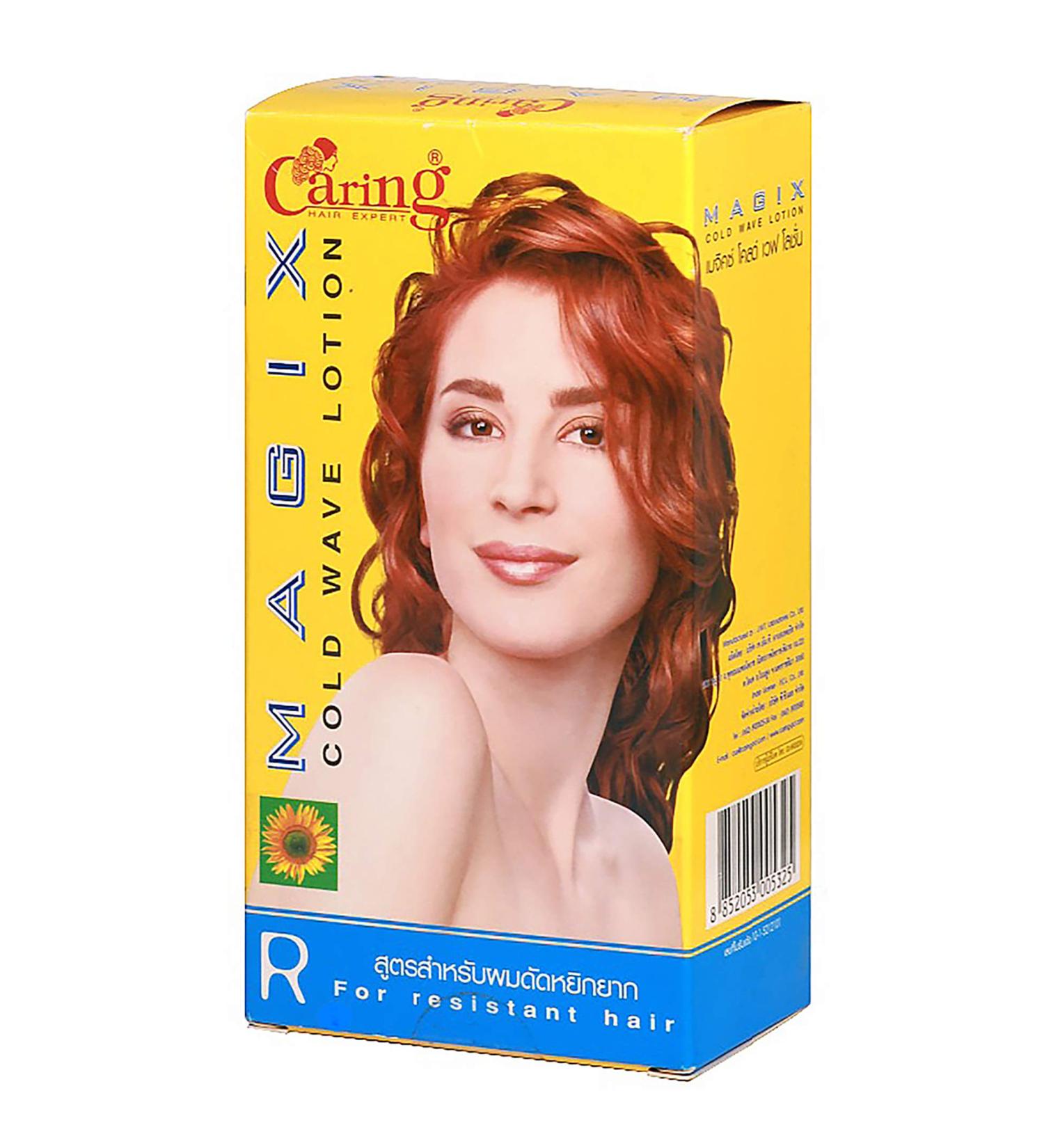 Caring Magic Cold Wave Lotion Formula R for Resistant Hair Perm - Volumizing, Natural Curls & Curly Permed, Beautiful Texture - Long Lasting Results - Buy Online on GoSupps.com