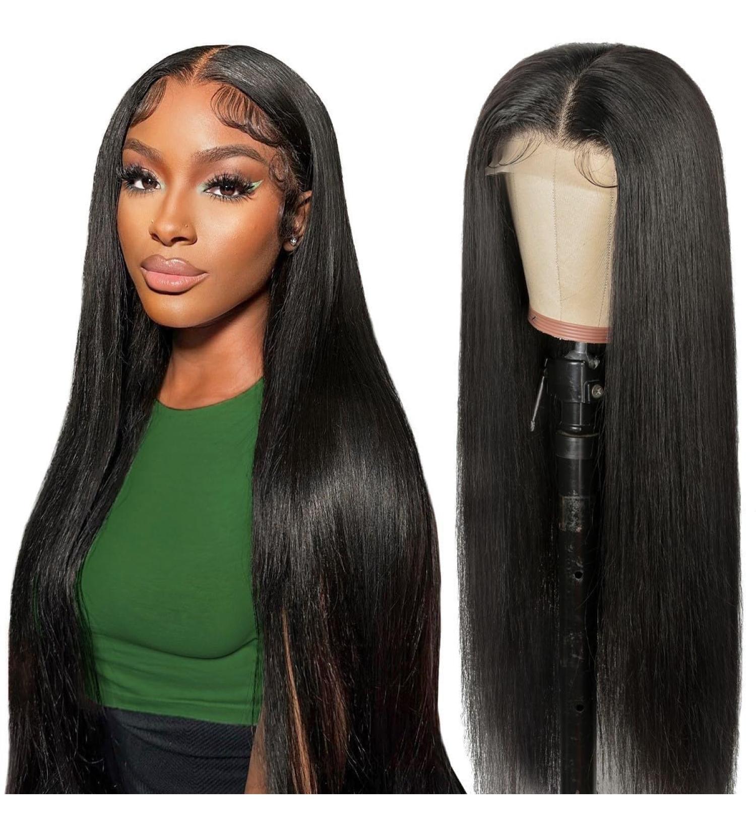 ALIPOP 5X5 HD Lace Front Human Hair Wig 20 inch - Brazilian Silk Straight Deep Parting 180% Density - Buy Online on GoSupps.com