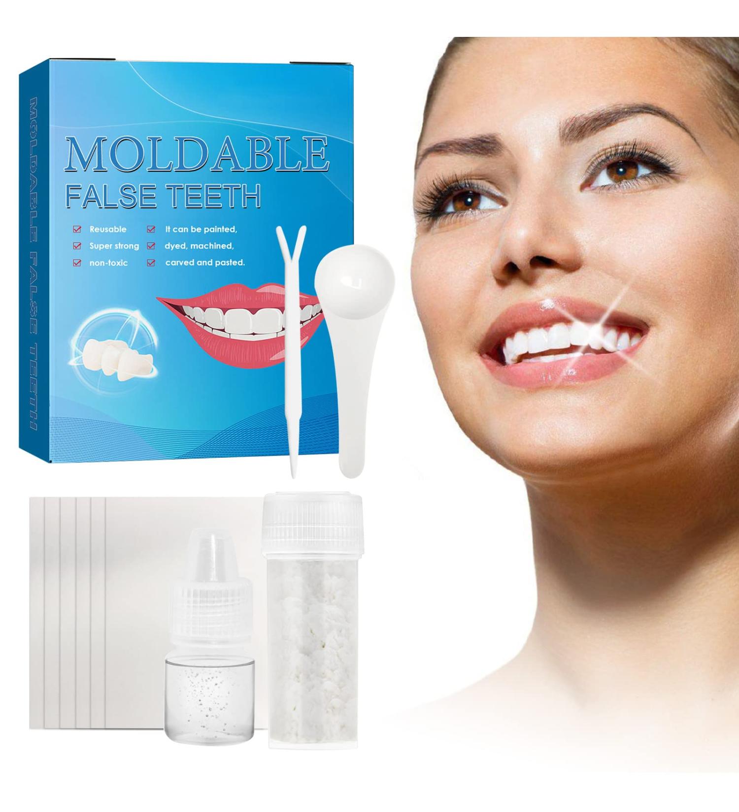 Tooth Repair Kit  Moldable Dental Care Kit for Fixing The Missing and Broken Replacements  Temporary Filling Fake Teeth DIY at Home  Restoring Your Confident Smile Original/Tooth Repair Kit