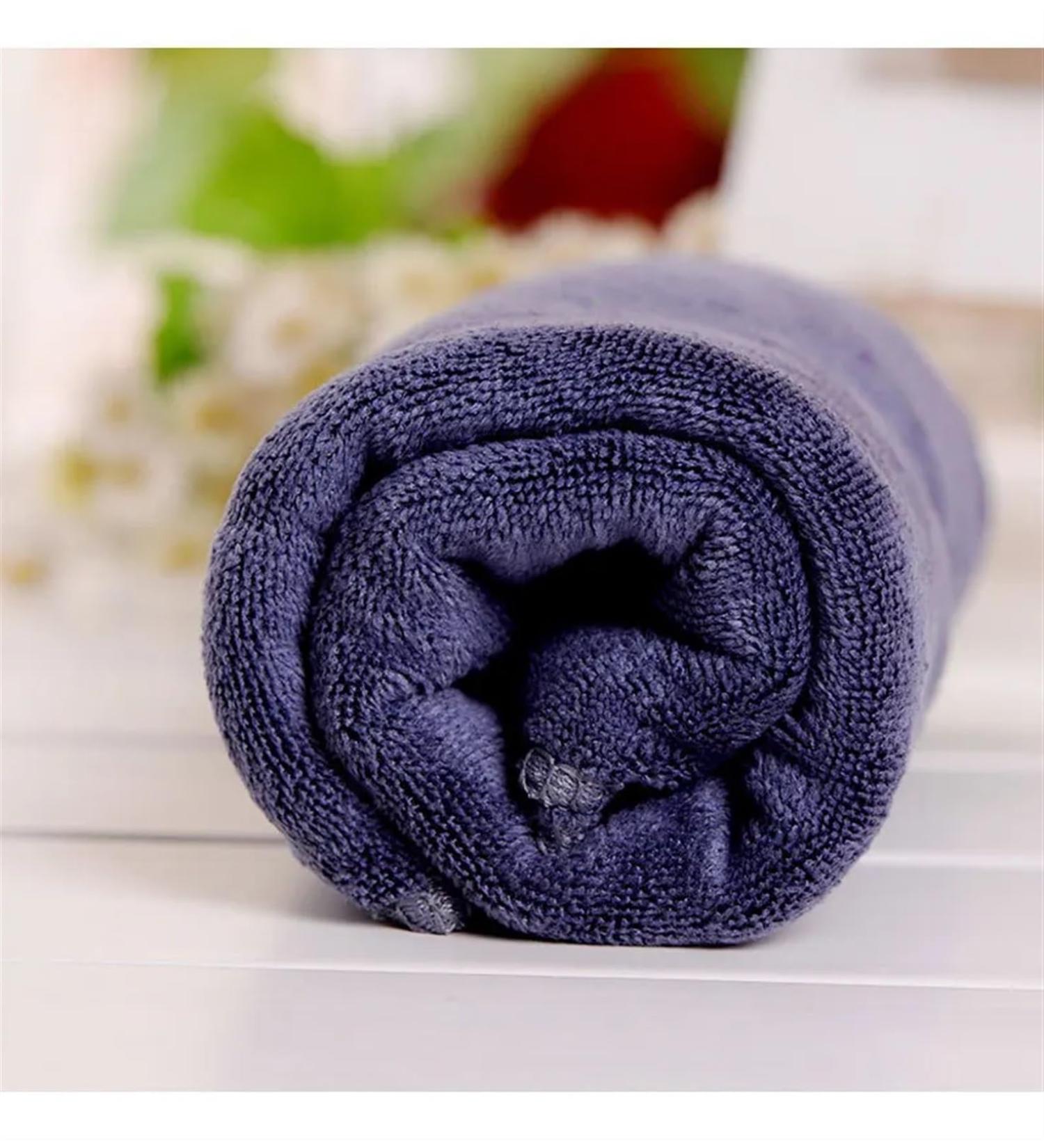 Microfiber Hair Towel for Barbershop & Salon - Absorbent Thickened 35x75 cm Gray Headscarf - Buy Online on GoSupps.com