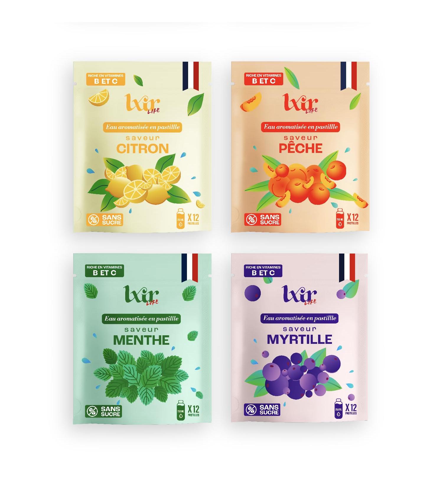 LXIR DRINK - Sugar-free flavored water tablet - Multivitamin drink - Vitamins C and B - Daily hydration - Be - Buy Online on GoSupps.com