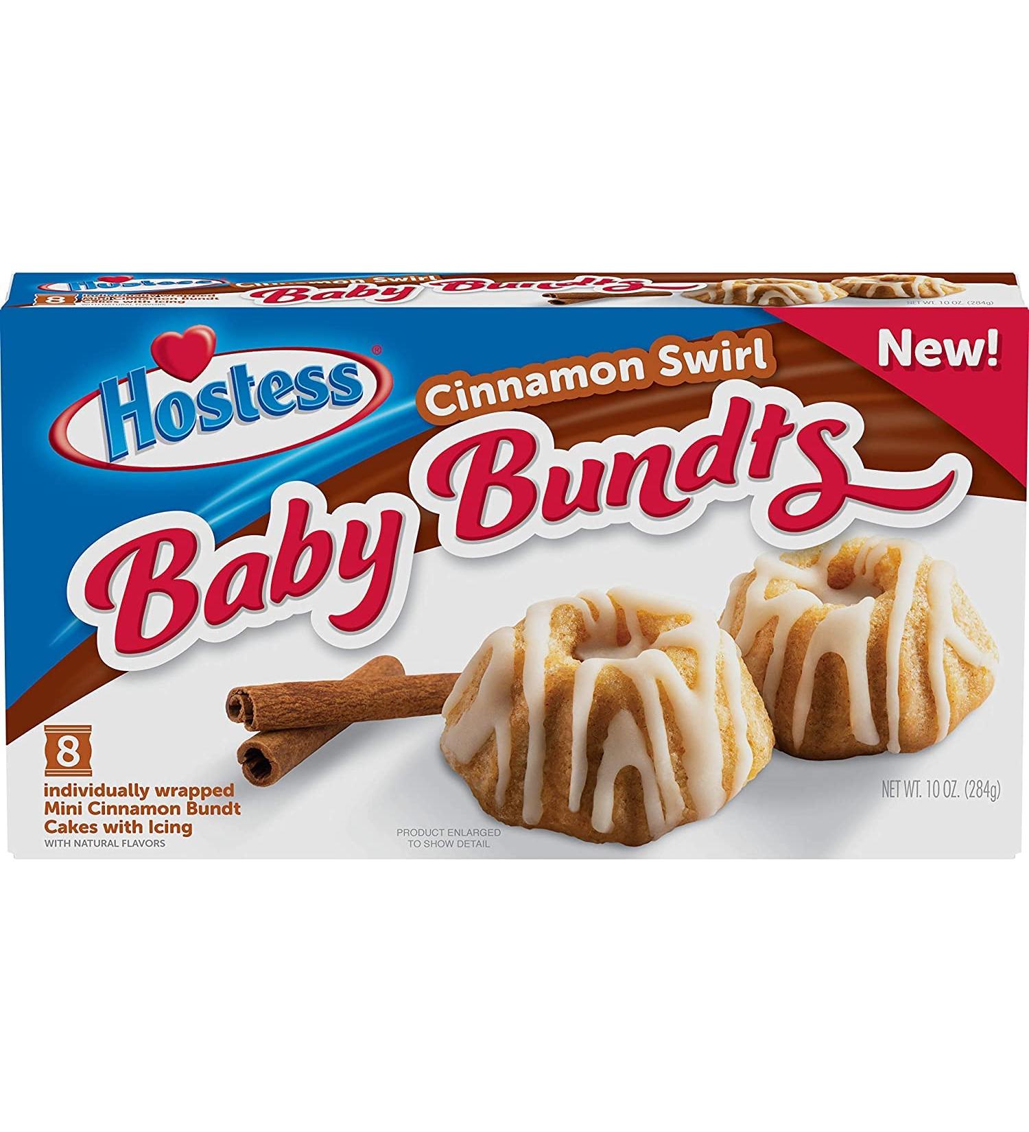 Hostess Baby Bundts Cinnamon Swirl 8-Count - Buy Online Now! - Buy Online on GoSupps.com