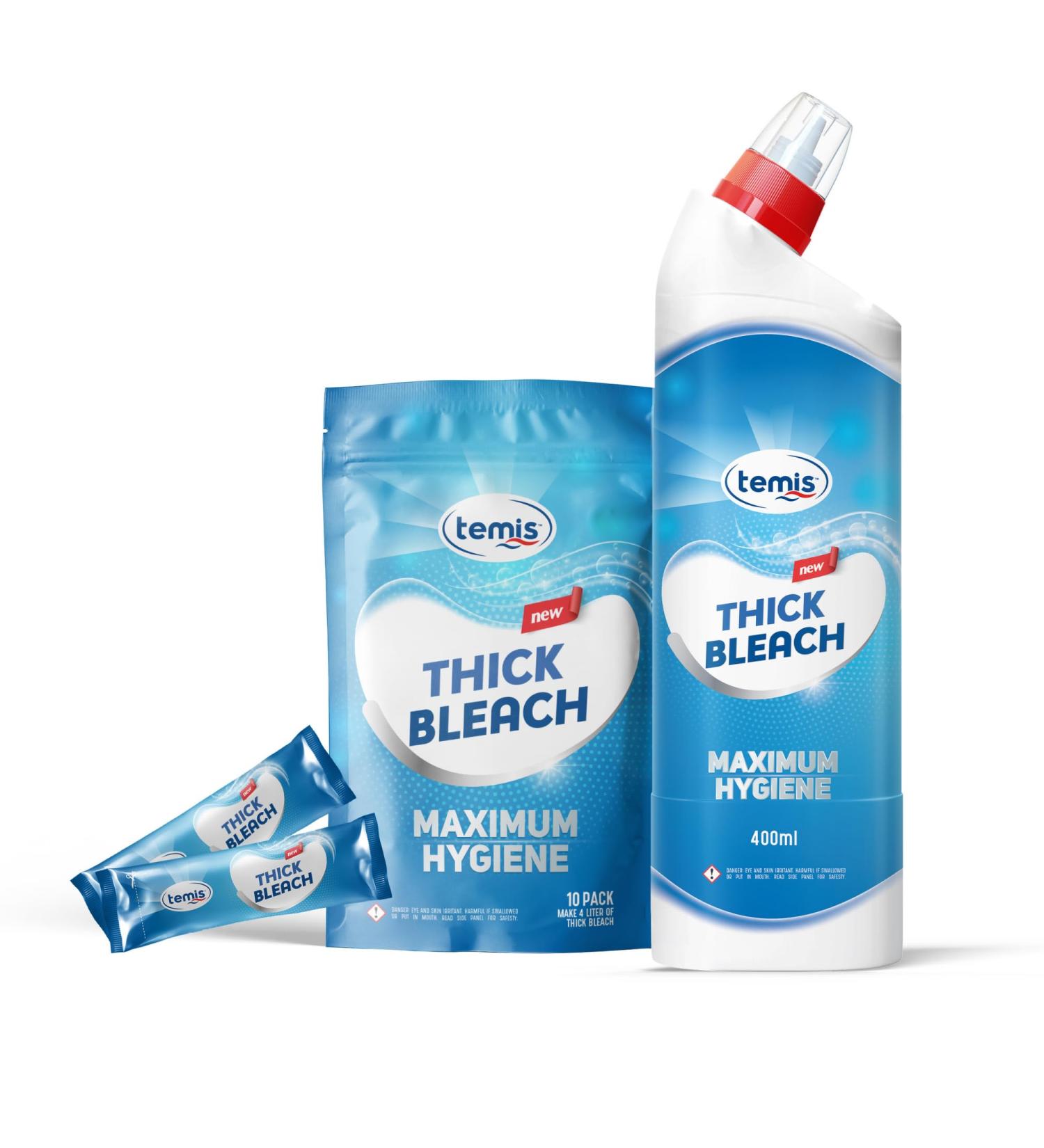Buy Temis Thick Bleach Liquid - 135 fl oz | Powerful Toilet Bowl & Bathroom Cleaner - Fast International Shipping - Buy Online on GoSupps.com