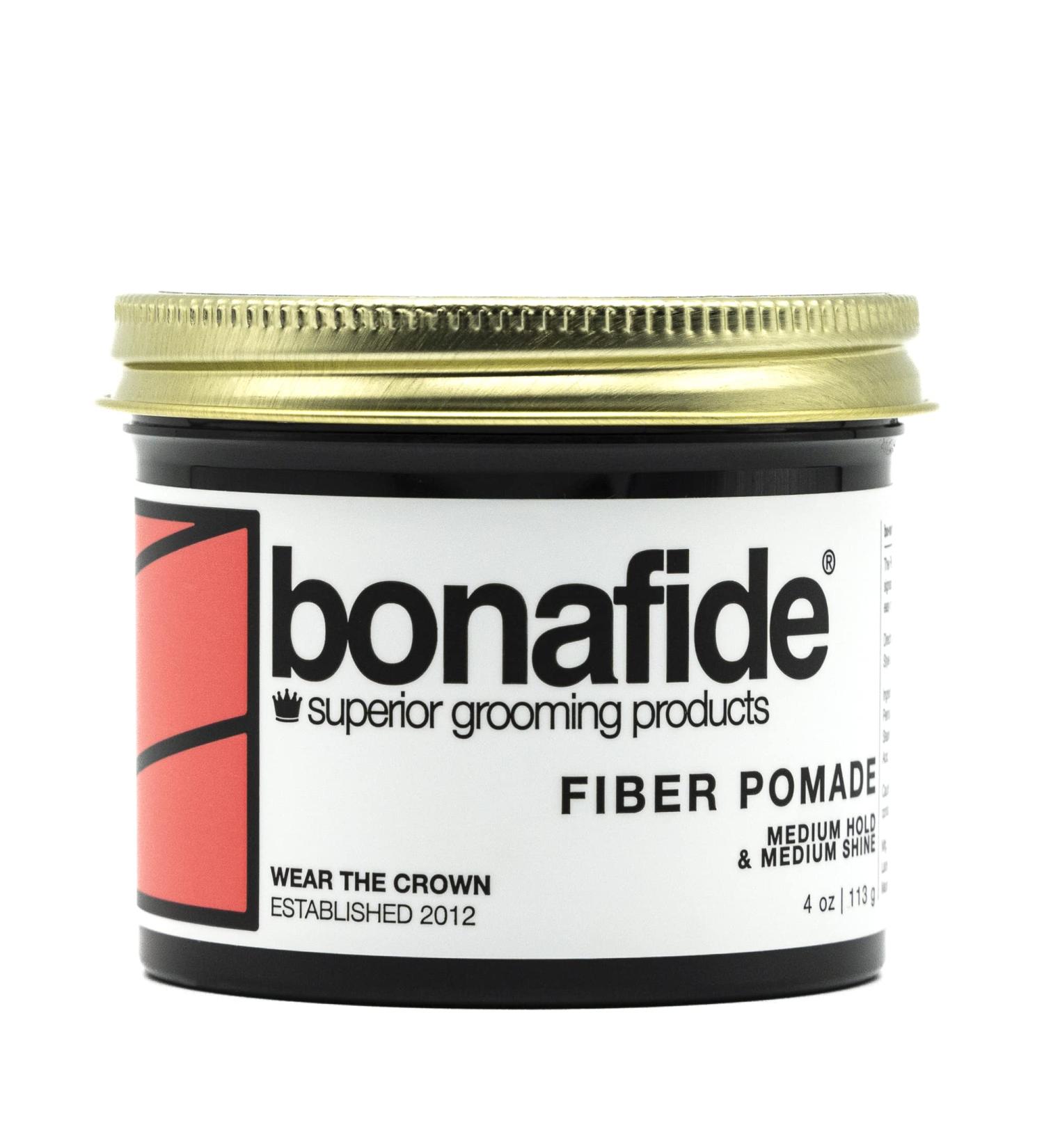 Bona Fide Fiber Pomade 4 oz. - Strong Hold Styling Pomade - Buy Online on GoSupps.com