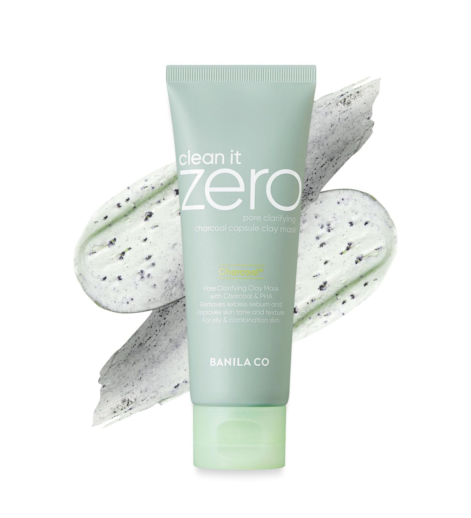 BANILA CO Clean It Zero Charcoal Capsule Pore Polish Mask | Gentle Exfoliating Facial Polish with Charcoal PHA Capsules & Green Clay | Korean Skincare for Oily & Sensitive Skin (100g / 3.53 oz) 01 Charcoal Capsule - Buy Online on GoSupps.com