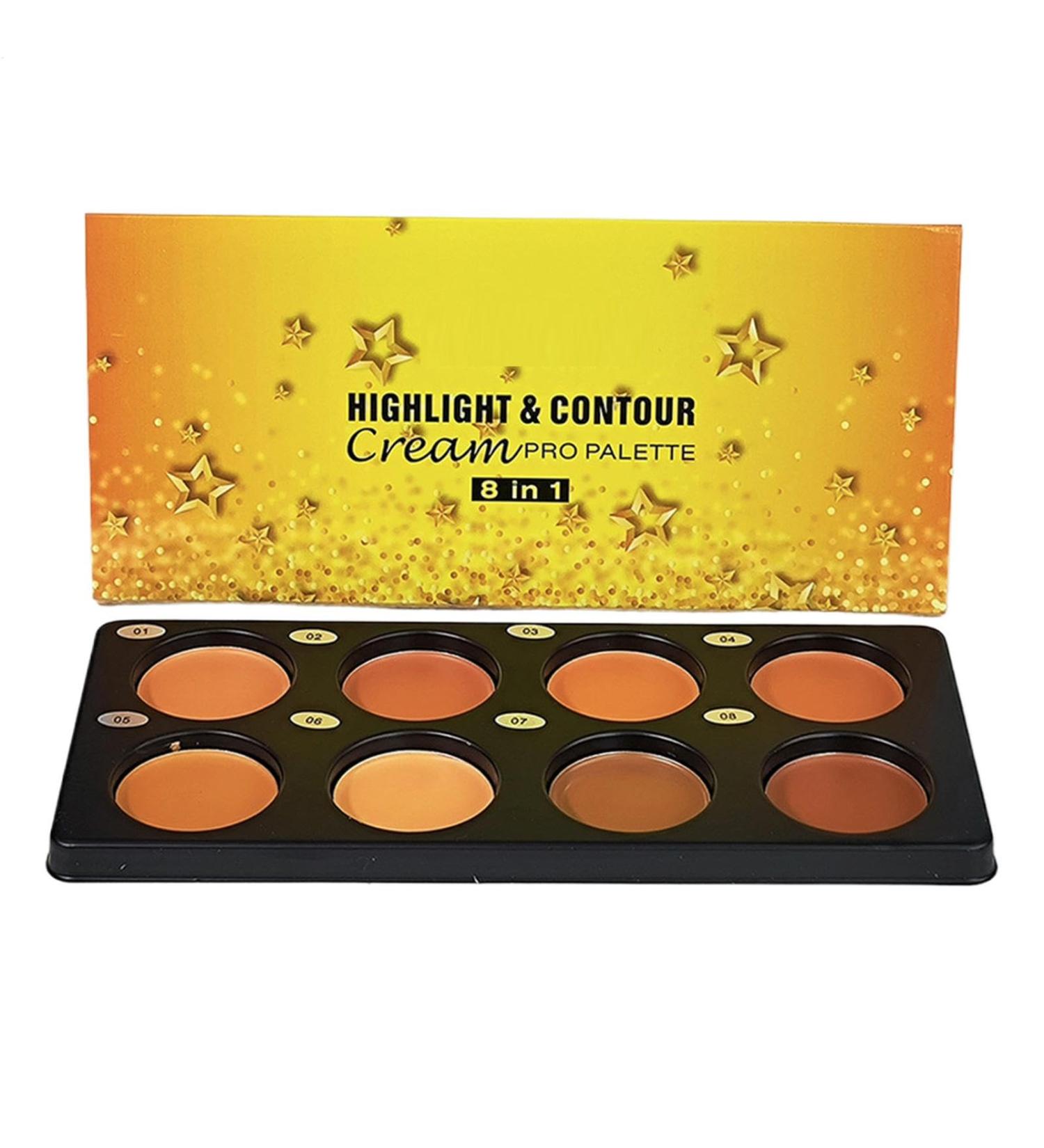 Face contour palette concealer palette - 8-color lightweight cosmetic cream | Waterproof makeup color-correcting cosmetic cream for adults friends - Buy Online on GoSupps.com