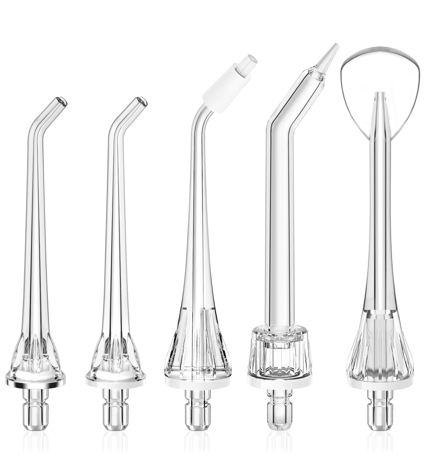 COSLUS Water Dental Flosser Replacement Heads - Compatible with F5020E 5 Jet Tips for Oral Irrigator | High-Quality Dental Care Accessories - Buy Online on GoSupps.com