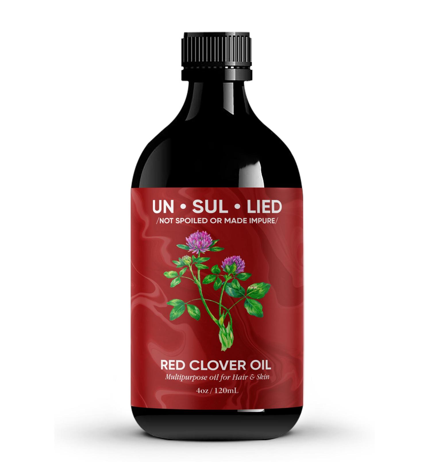 Red Clover Multipurpose Oil for Hair & Skin - 4 oz | Nourish & Revitalize - Buy Online on GoSupps.com
