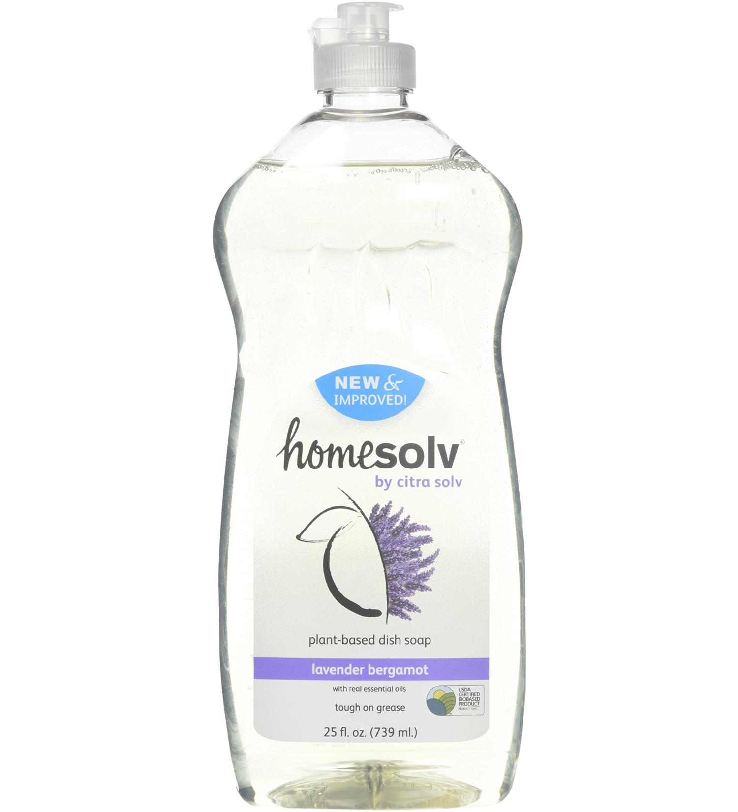 CitraSolv Homesolv Natural Dish Soap Lavender Bergamot -- 25 fl oz