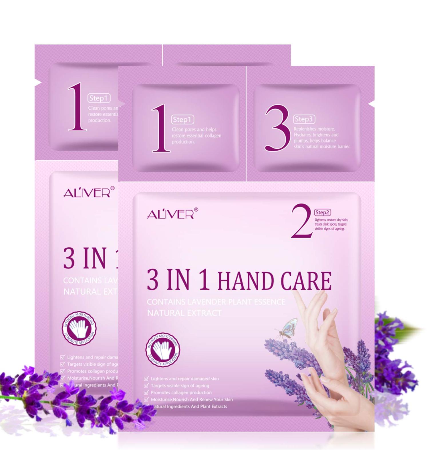3-in-1 Hand Care Mask - Moisturizing Gloves & Repair Cream for Dry, Aging Hands - Buy Online on GoSupps.com