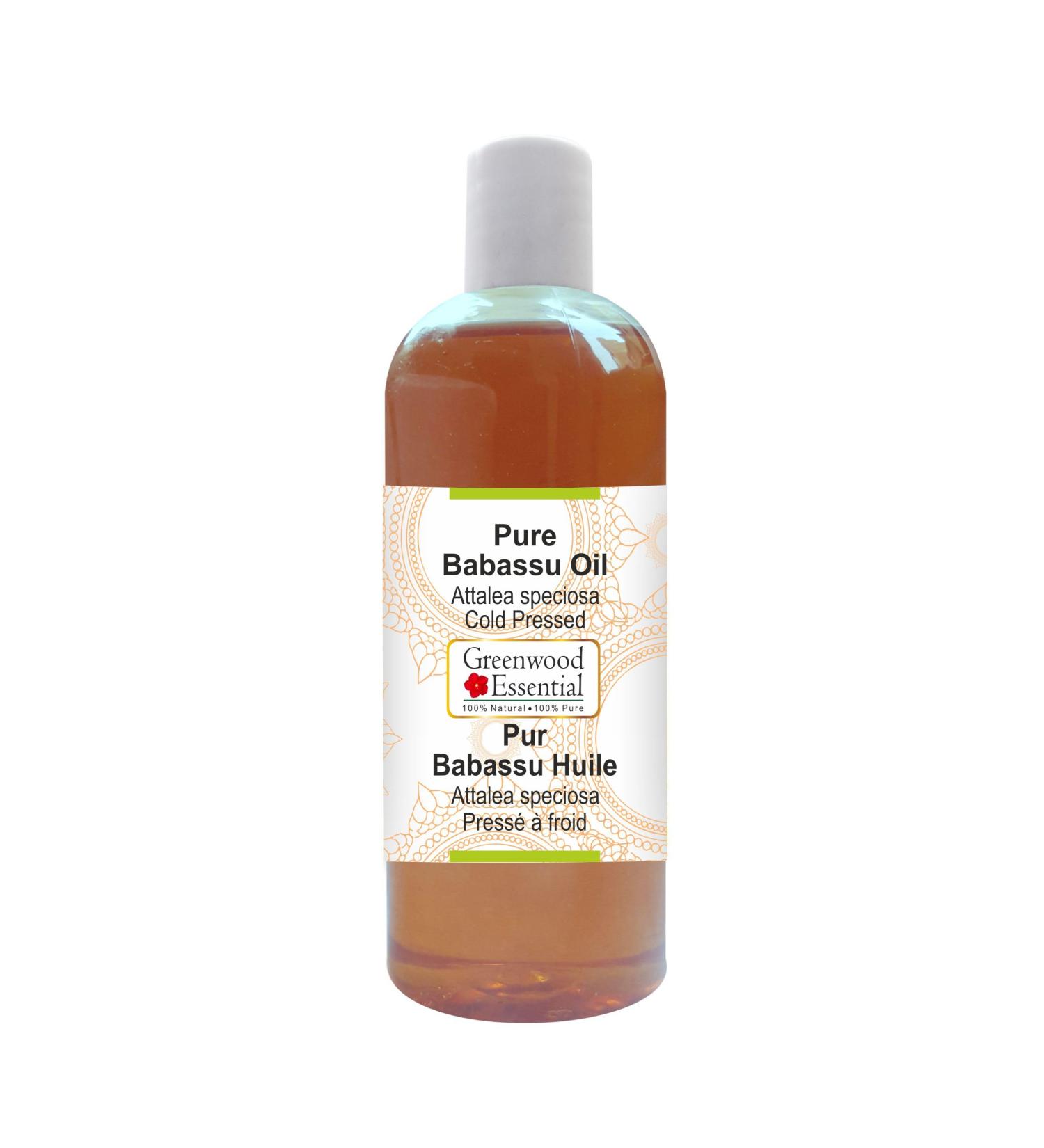 Buy Greenwood Essential Pure Babassu Oil 200ml - Therapeutic Grade Cold Pressed Attalea Speciosa for Skincare & Hair Care - Buy Online on GoSupps.com