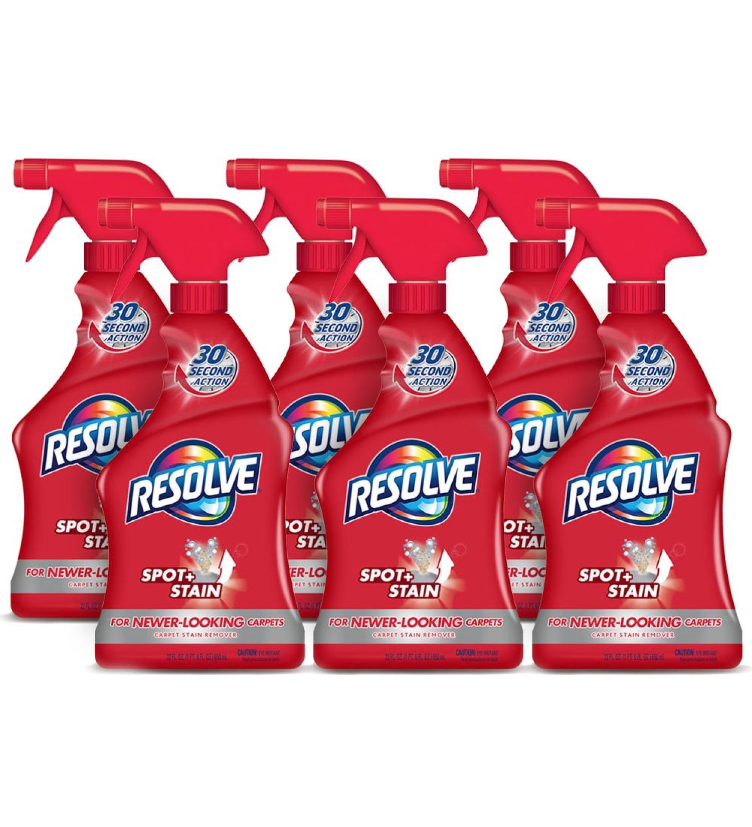 Resolve Triple Oxi Advanced Carpet Cleaner & Stain Remover - 6 Count 132 Fl Oz | Shop Internationally - Buy Online on GoSupps.com