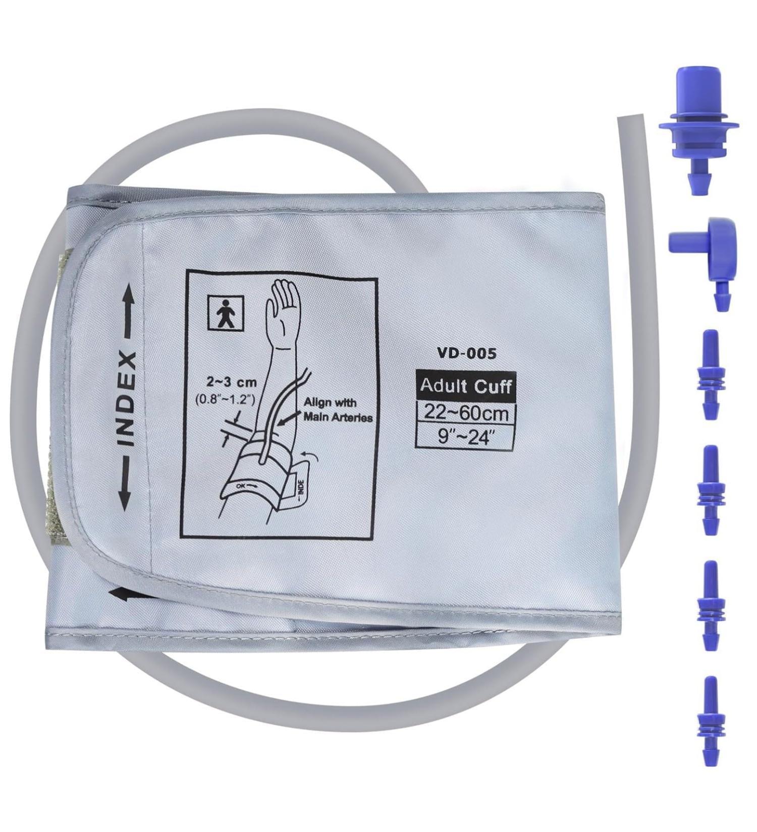 Elera Large Blood Pressure Cuff (22-60 cm) - Compatible with Most Devices Replacement for XL & XL+ Models 6 Connections - Buy Online on GoSupps.com