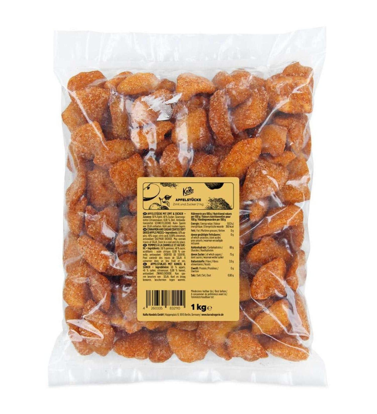 KoRo - Apples with Cinnamon and Sugar 1 kg - Fruity-sweet apple snack in large format packaging - Buy Online on GoSupps.com