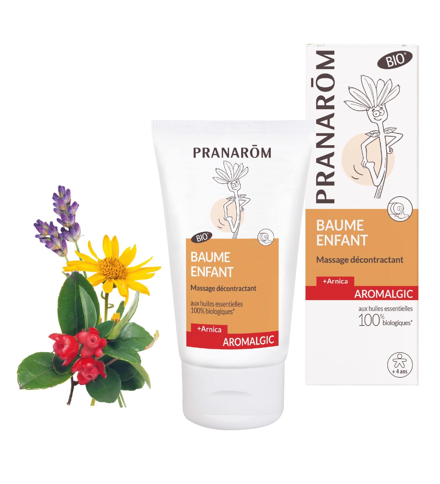 PRANAR M - Aromalgic - Baume Enfant l'Arnica - Articulations & Muscles - Base d'Huiles Essentielles Bio HECT - Croissance Activit Physique - 40 ml Baume effet chauffant - Buy Online on GoSupps.com