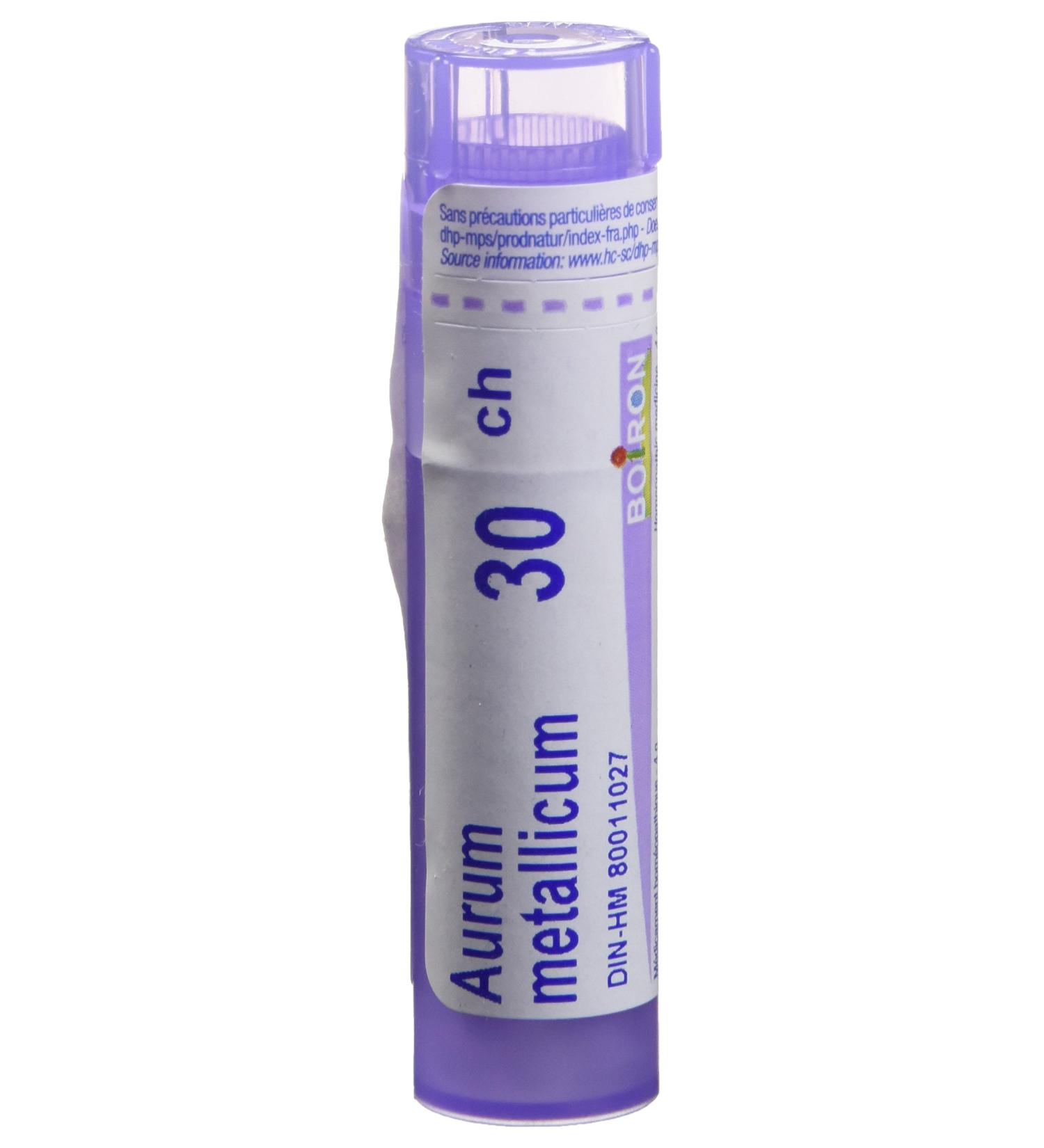 Aurum Metallicum 30ch Boiron Homeopathic Medicine - Buy Online on GoSupps.com