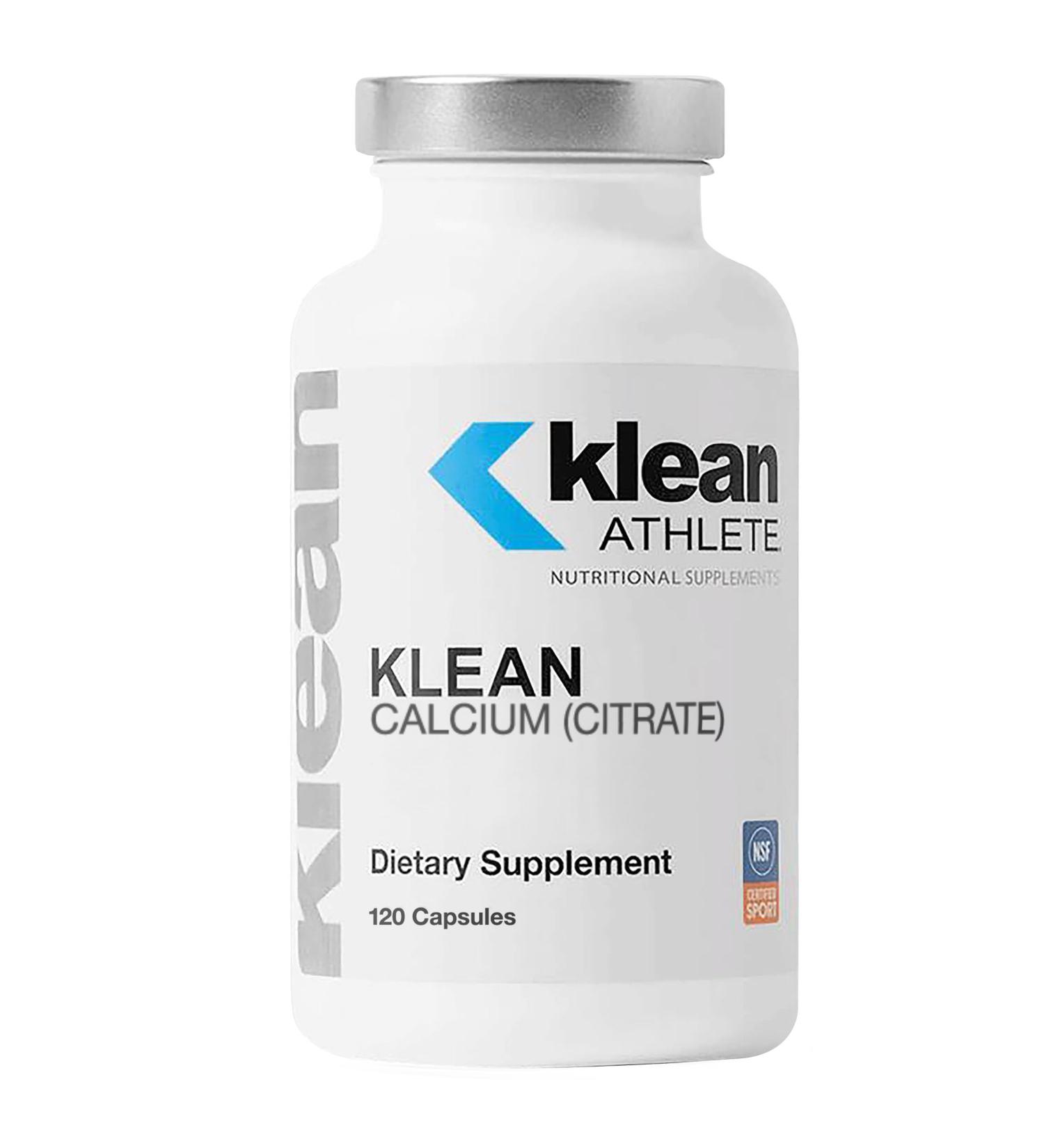 Klean ATHLETE Klean Calcium Citrate - for Bone Health & Density - Bone Support for Sports* - Gluten Free Vegan & Non-GMO - 120 Capsules - Buy Online on GoSupps.com