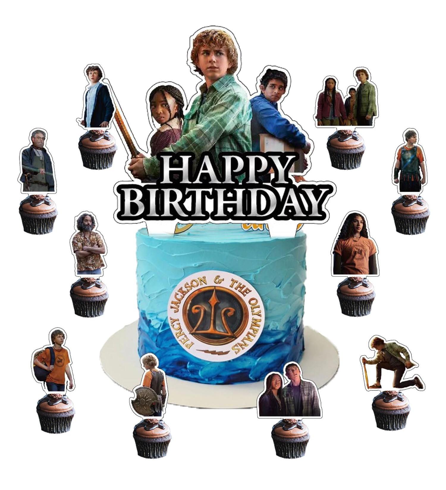 37Pcs Percy Jackson Party Cake&Cupcake Toppers for Birthday Party Supplies Boys' Theme Birthday Party Decoration - Buy Online on GoSupps.com