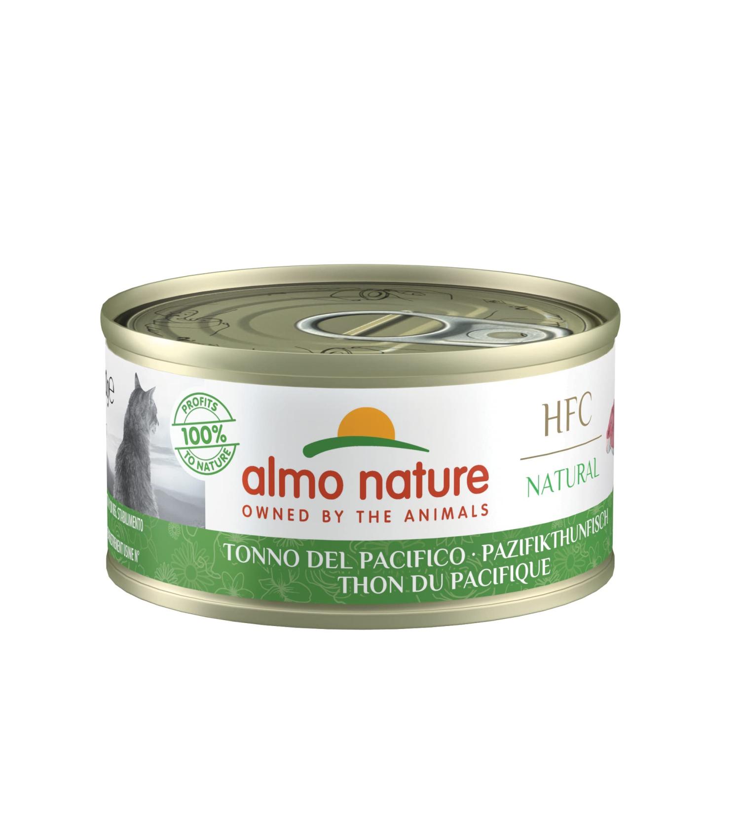 Almo Nature HFC Natural Wet Cat Food - Pacific Tuna 24-Pack (24 x 70g) - Premium Cat Nutrition - Buy Online on GoSupps.com