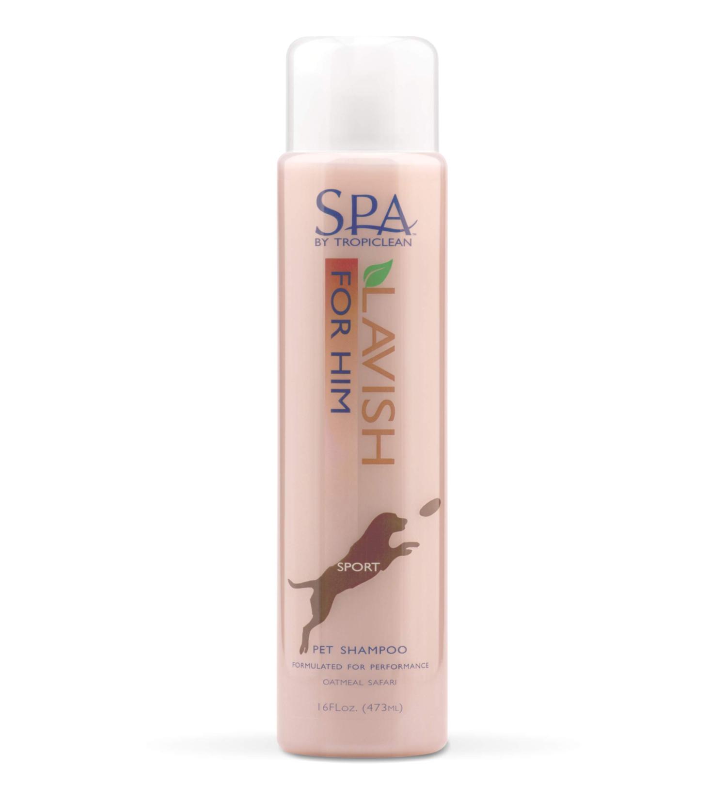 SPA Lavish Shampoo for Pets 16 oz - Made in USA - Soap Free - Luxury Bathing - For Him | TropiClean - Buy Online on GoSupps.com