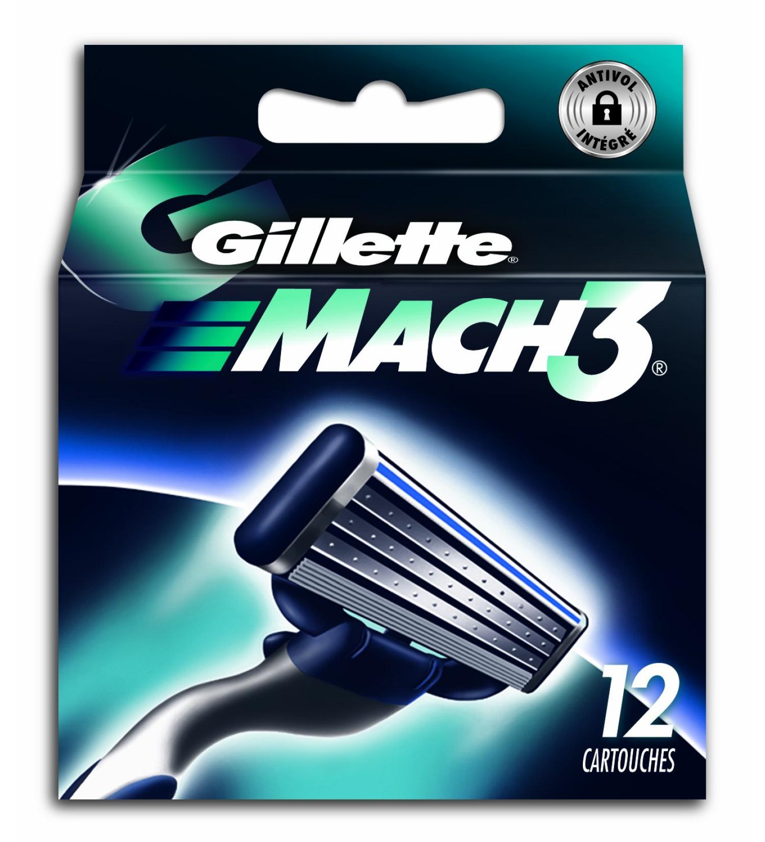 Discontinued model Gillette Mach 3 replacement blades for razors 12 pieces
